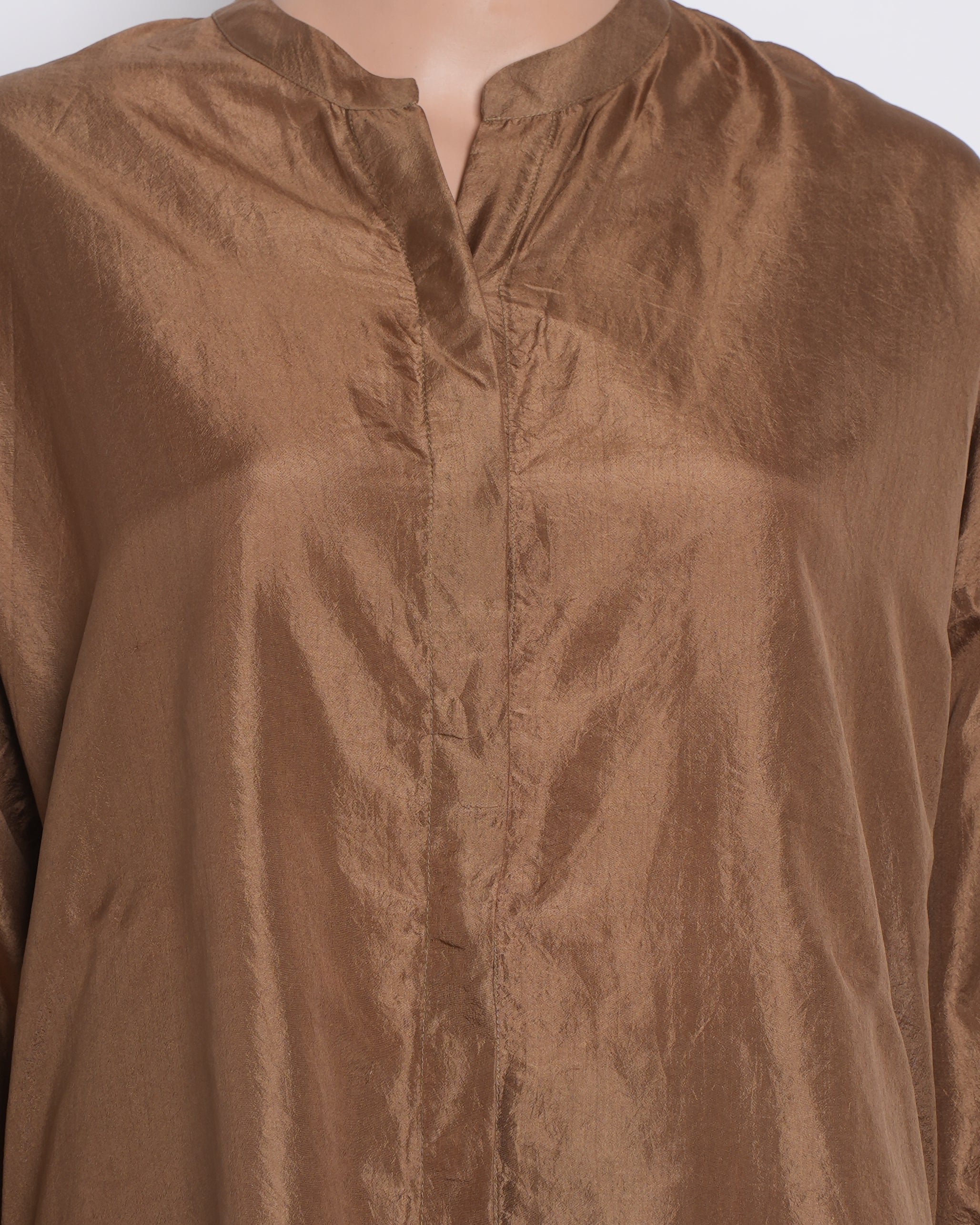 Lajjo C Button Down Brown Shirt