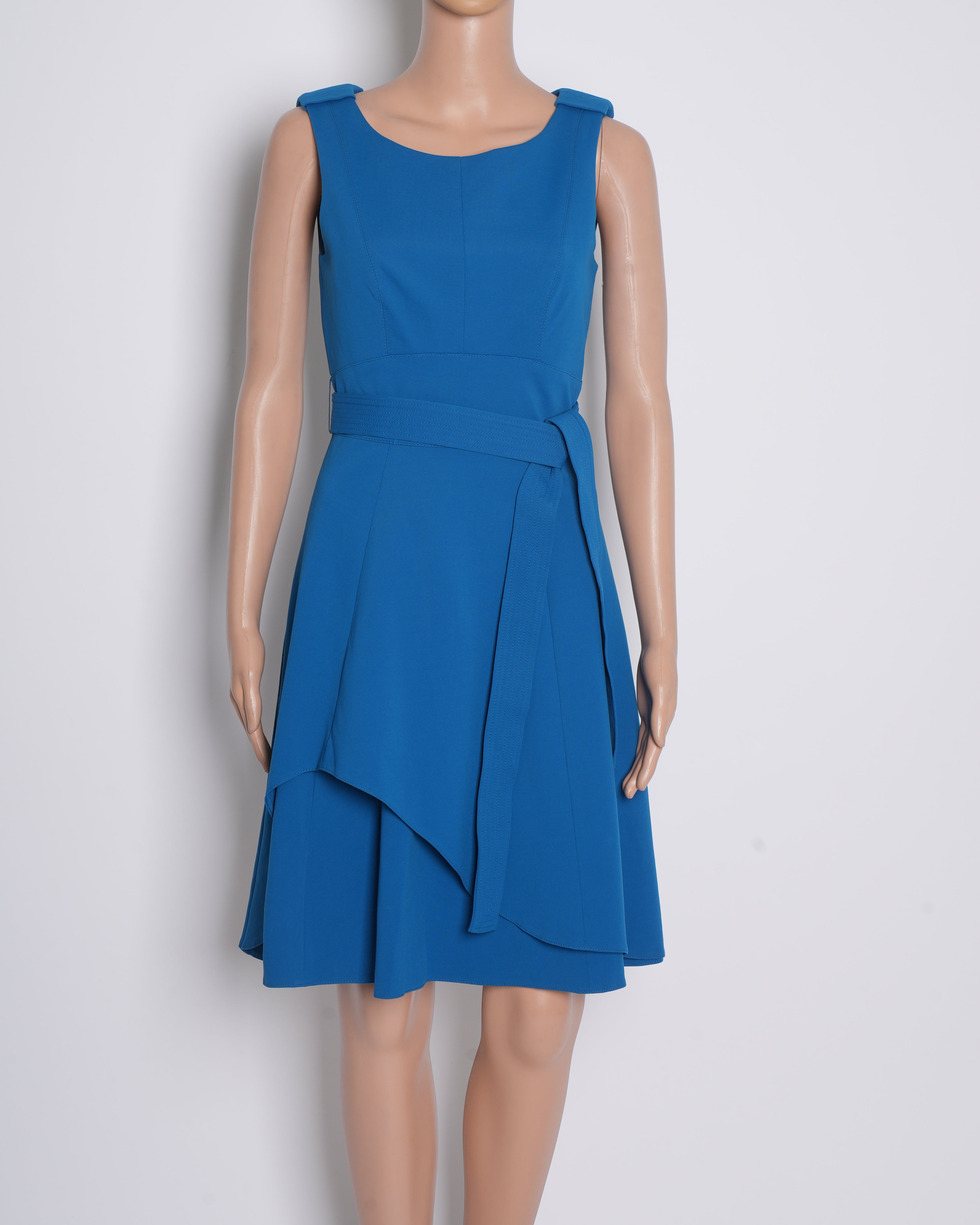 Karen Millen Knee Length Dress In Blue