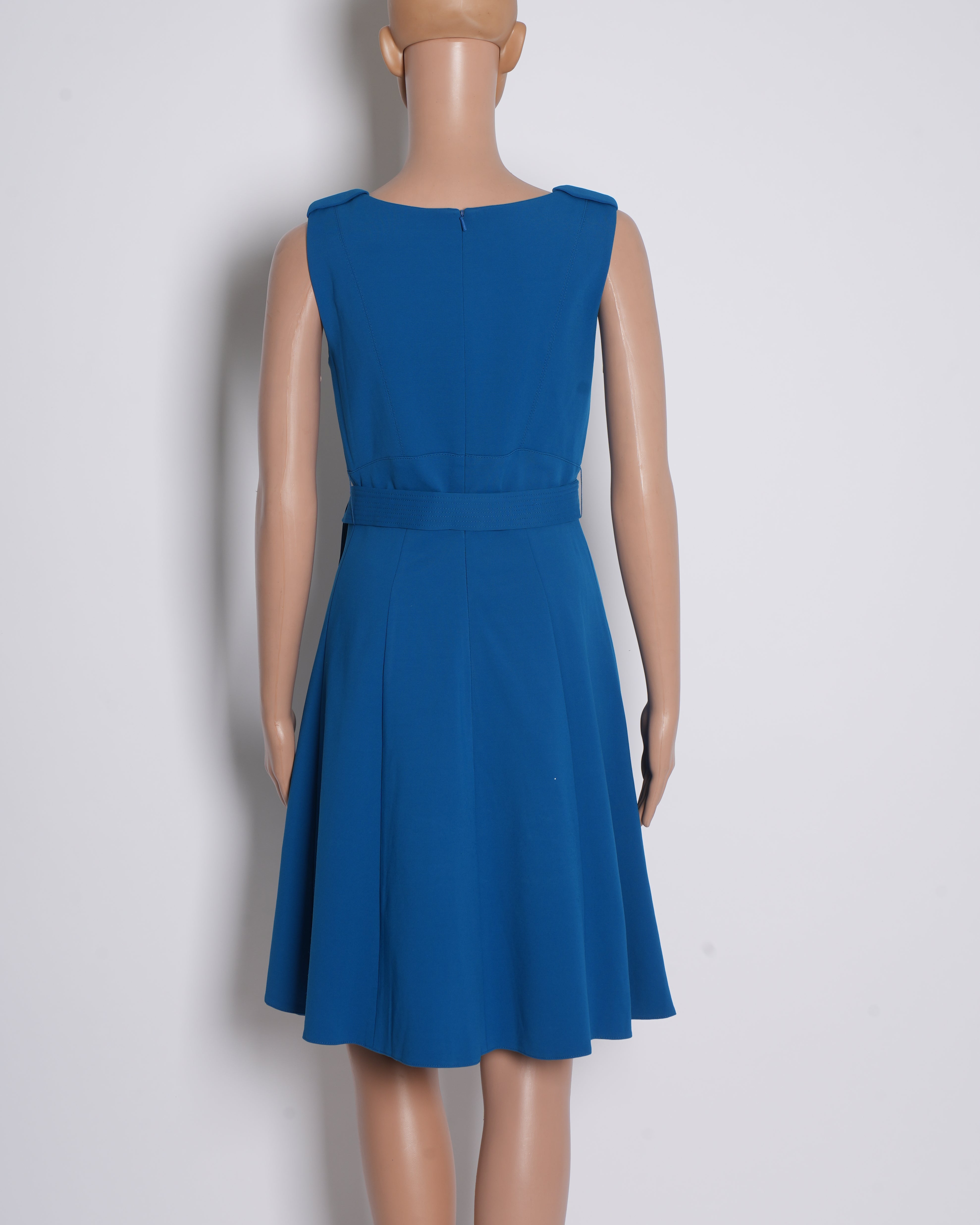 Karen Millen Knee Length Dress In Blue