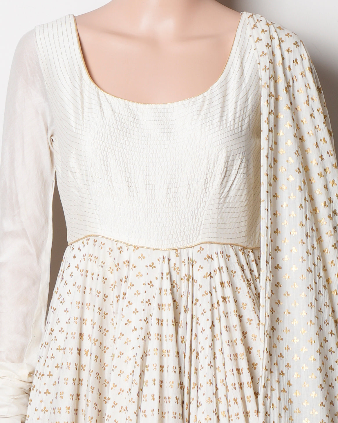 Rohit Bal White Anarkali Set
