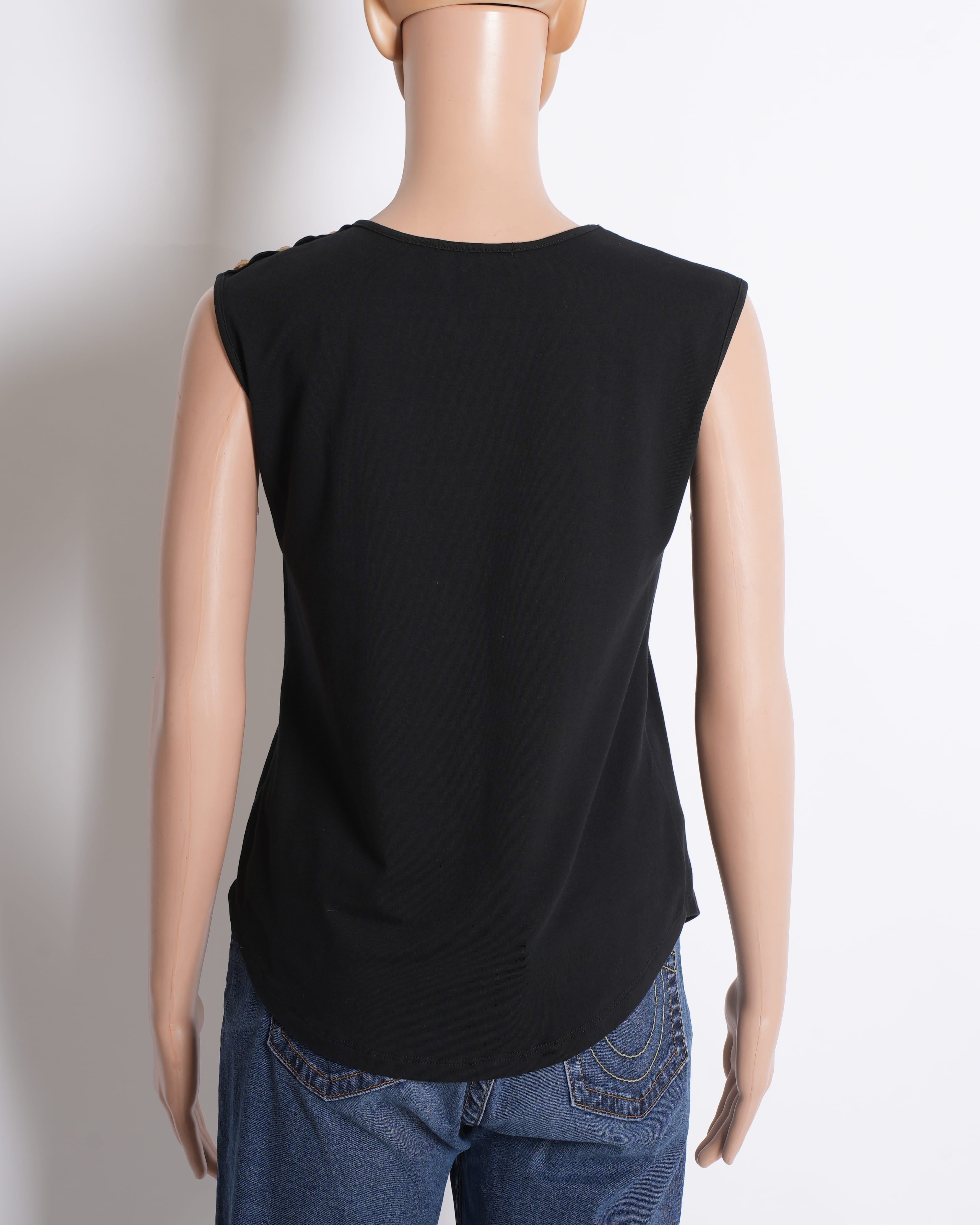 Balmain Paris Women's Tank Top Relaxed Fit In Cotton
