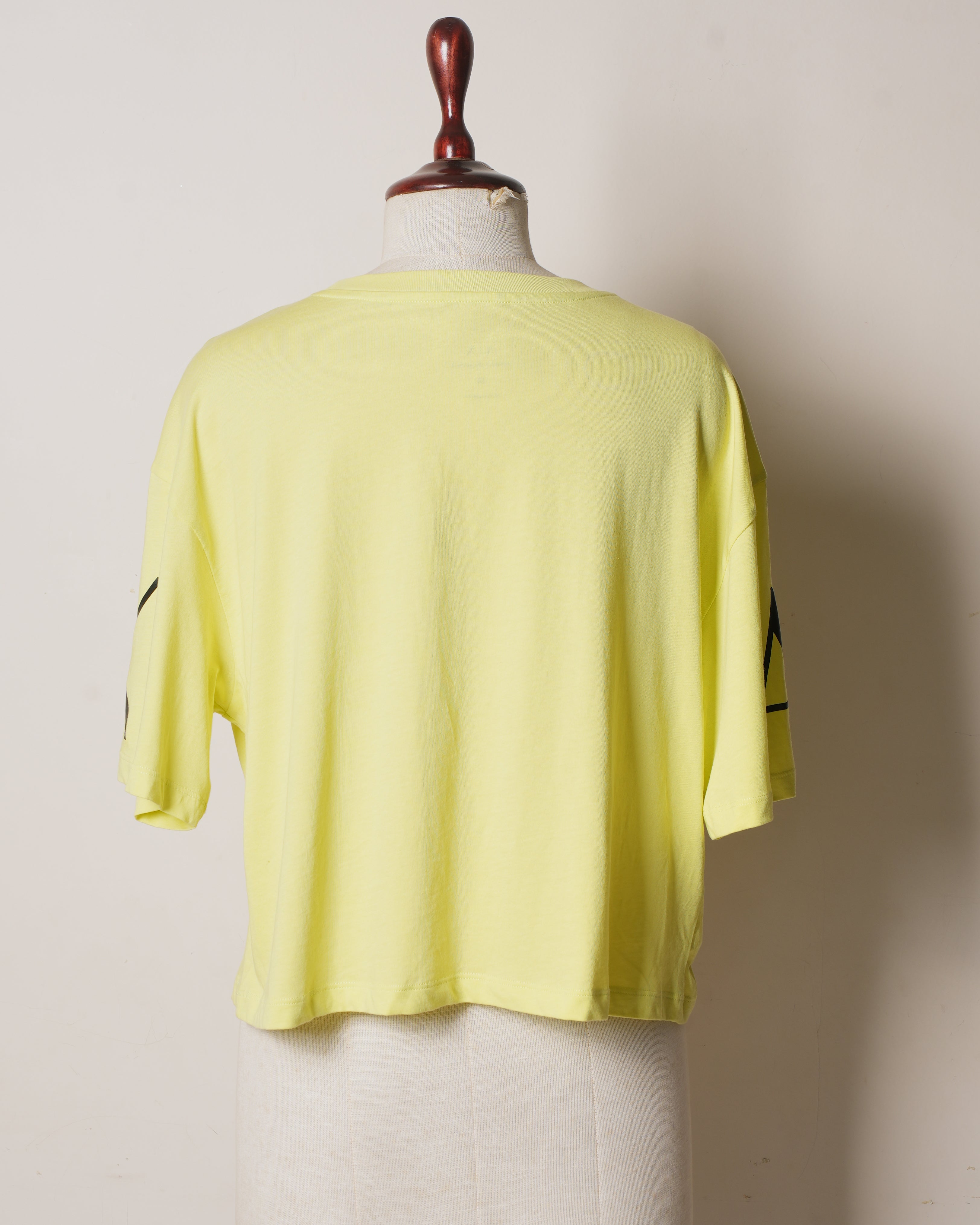 Armani Exchange Crop Top In Green