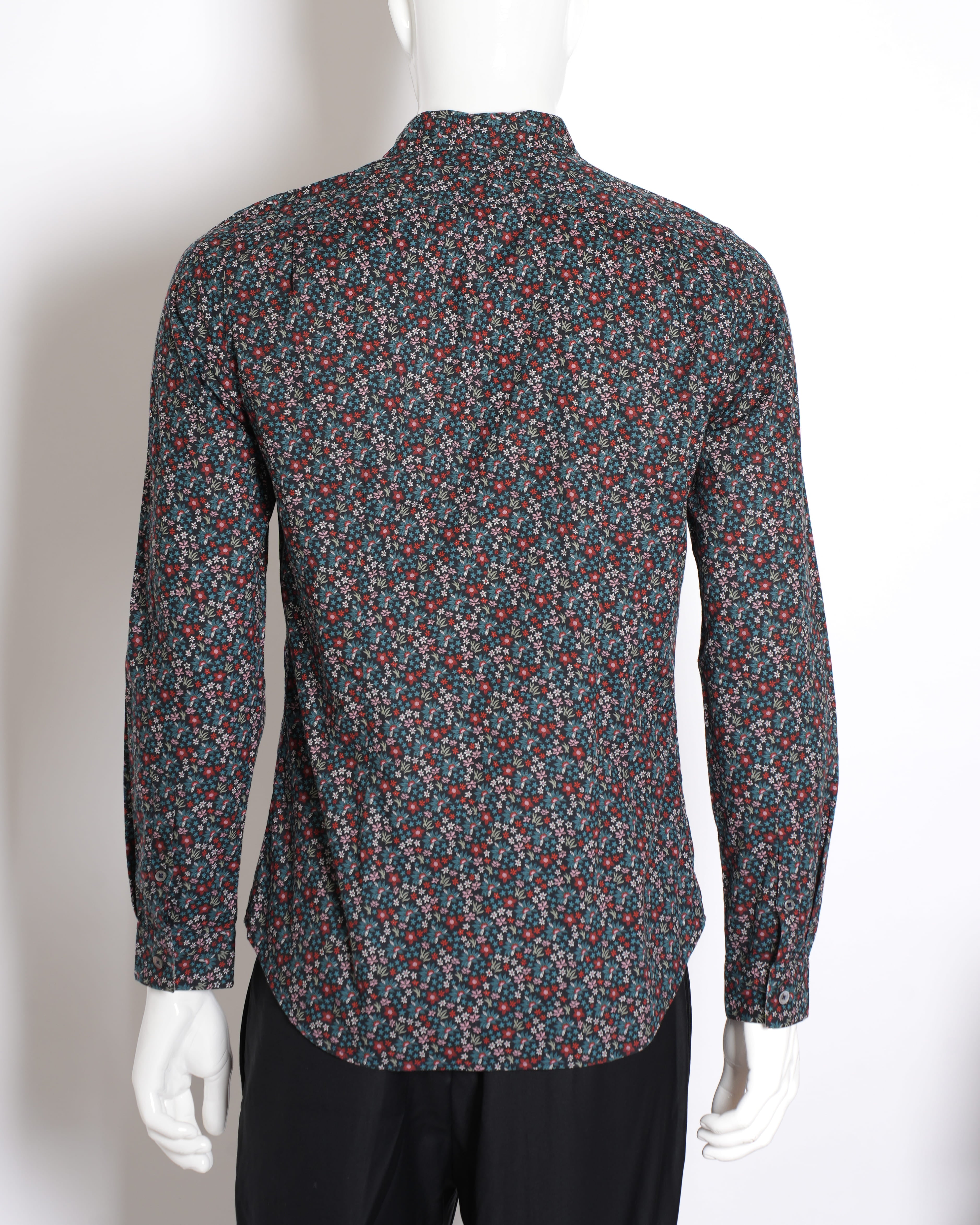 Paul Smith Multicolour Printed Men's Buttondown Floral Fullsleeve Shirt