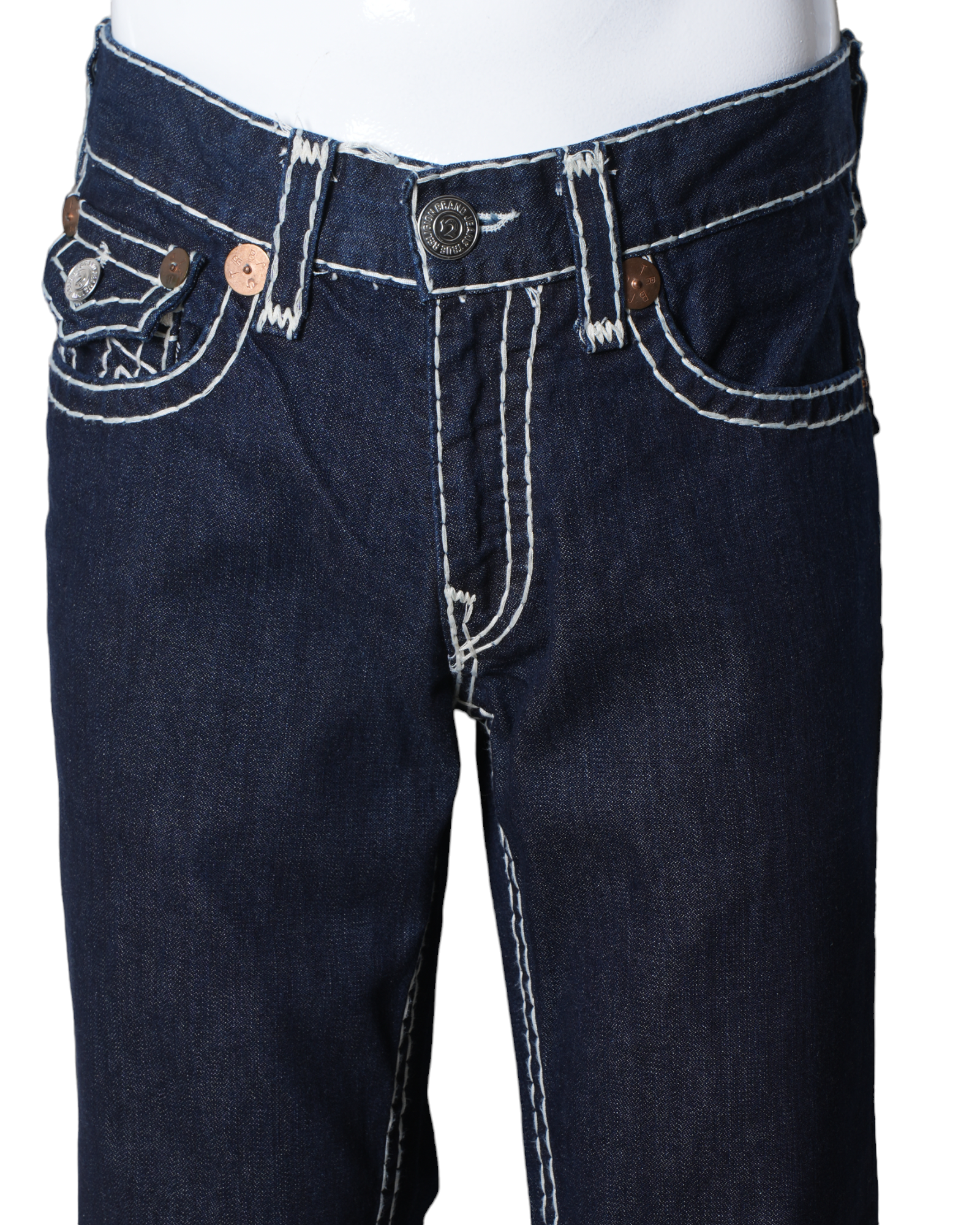 True Religion Jeans With White Stitchline Detailing