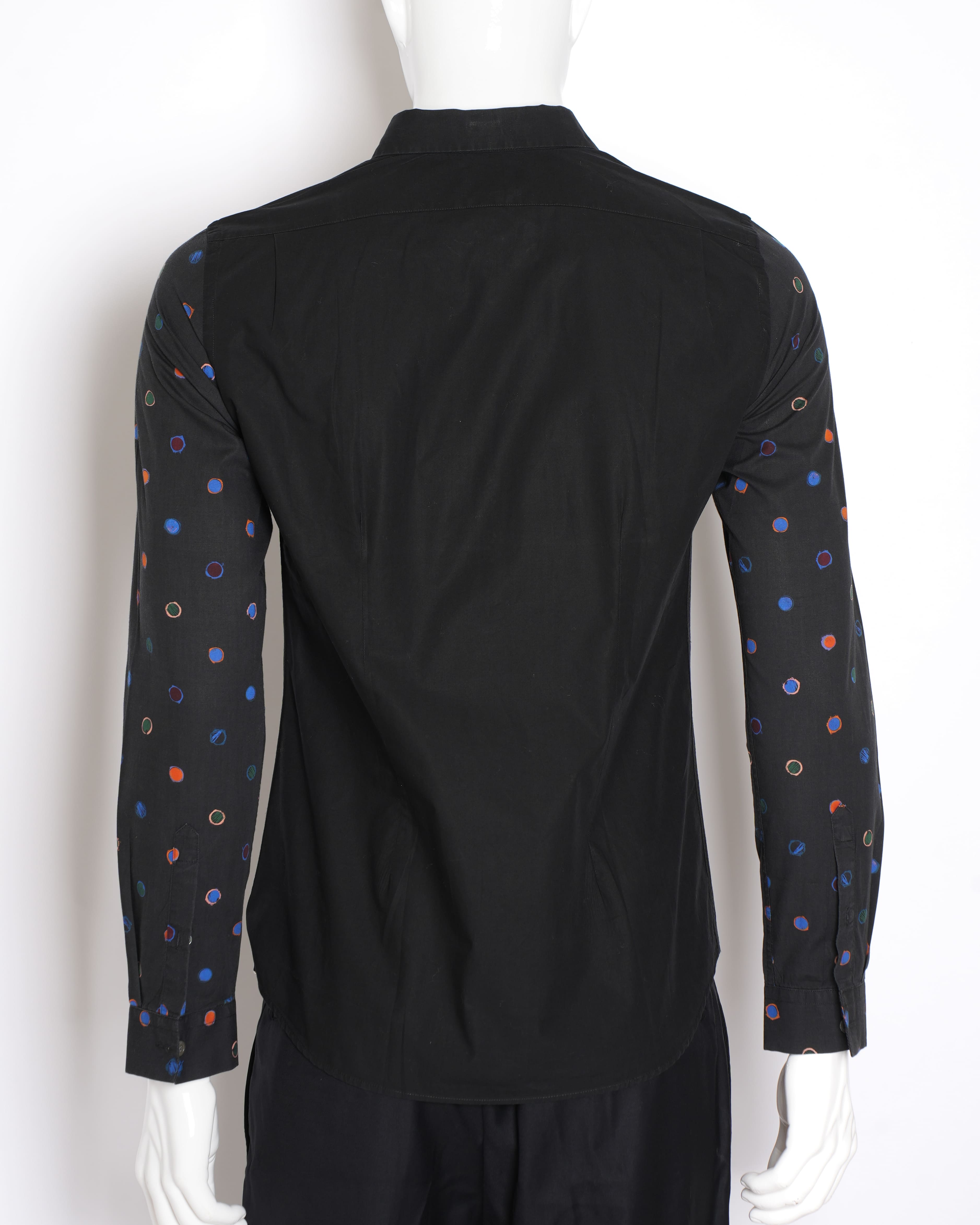 Paul Smith Multicolour Polka Dot Printed Sleeves Men's Buttondown Shirt