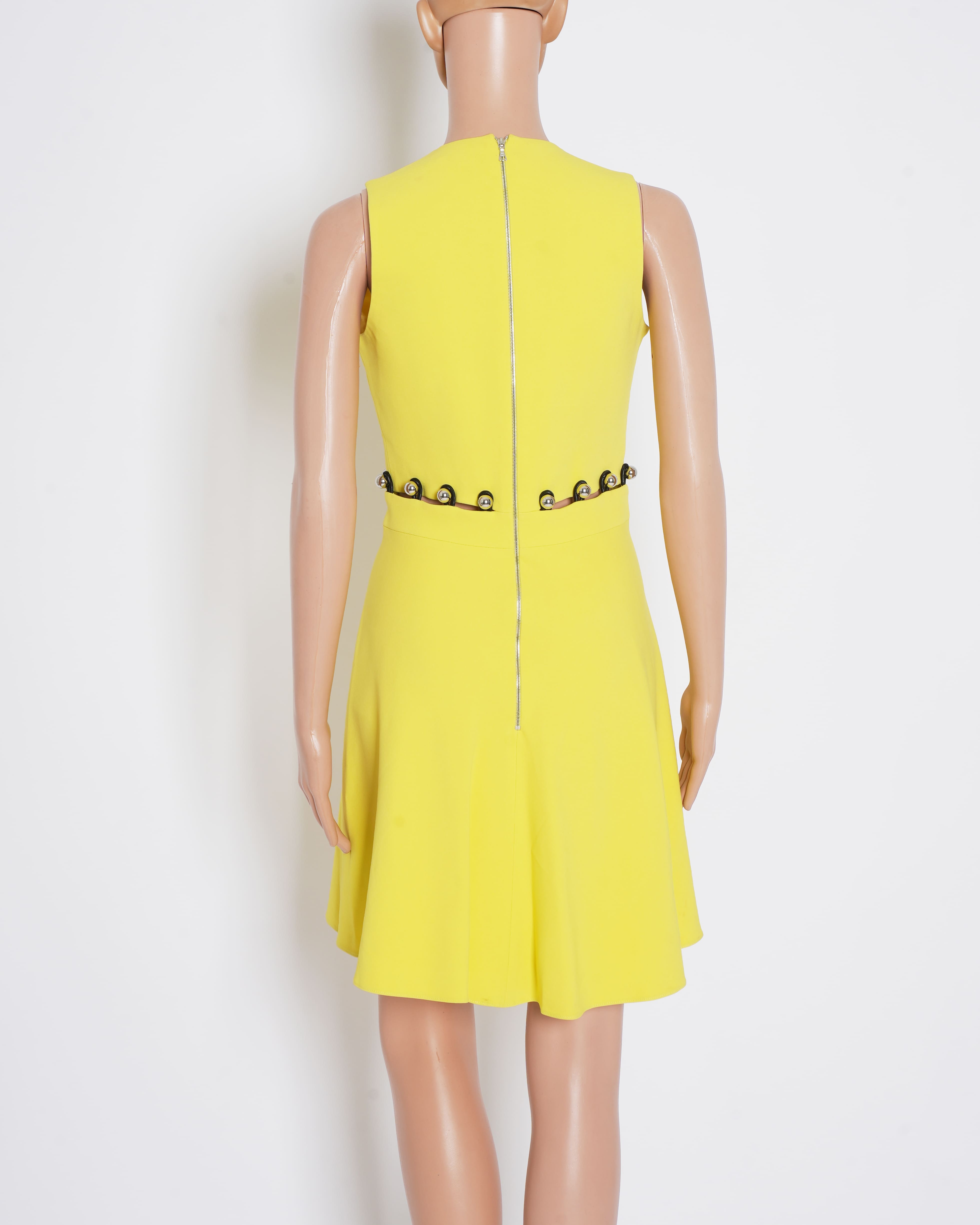 David Koma Mid Length Dress In Yellow