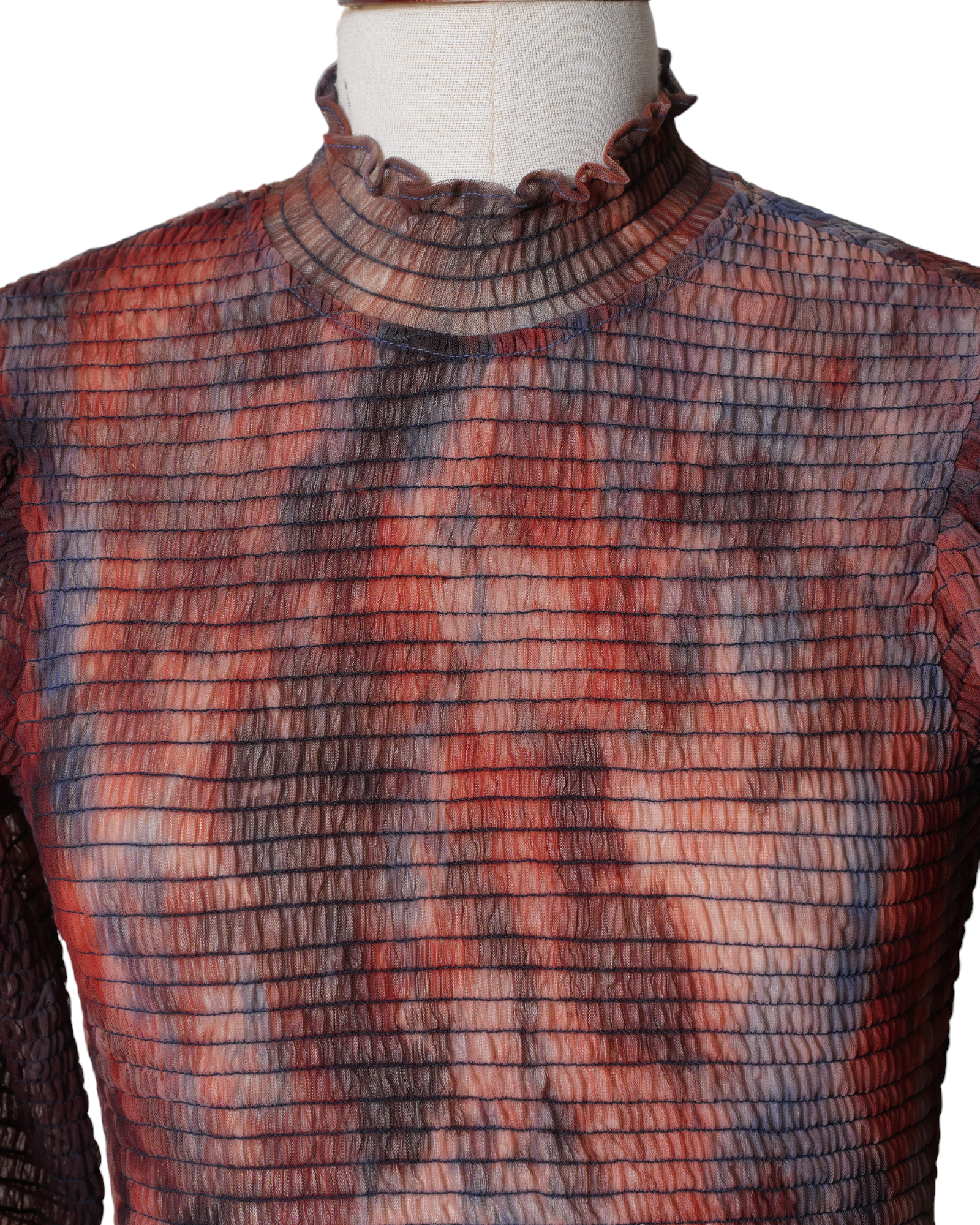Dhruv Kapoor Smocked Puff Sleeve Top