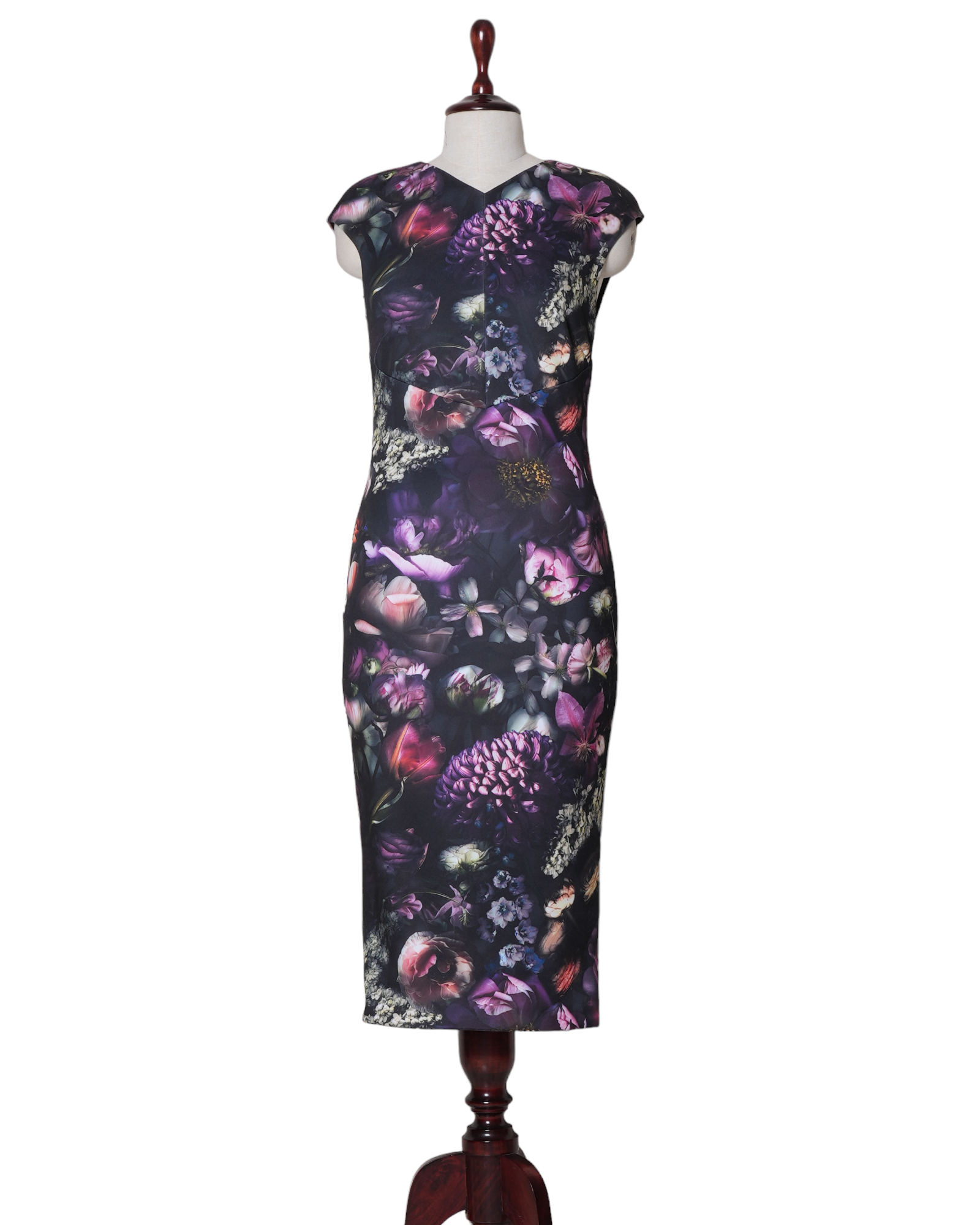 Ted baker All Over Black Floral Dress