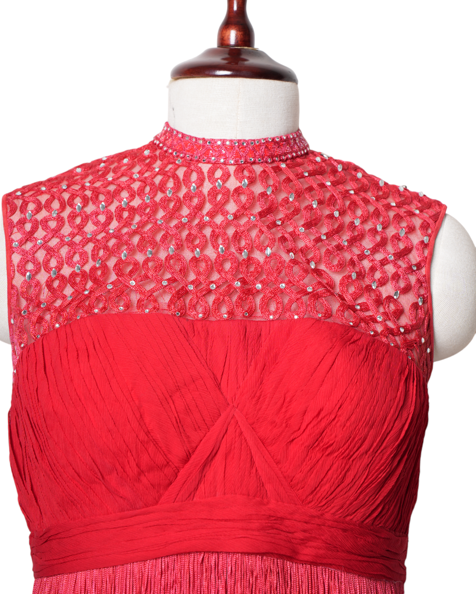 Tarun Tahiliani Red Saree