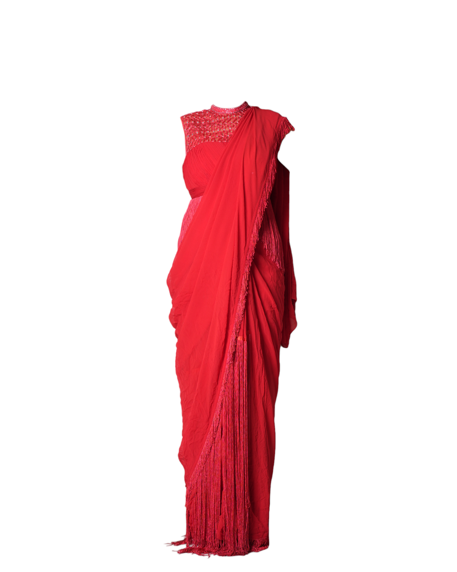 Tarun Tahiliani Red Saree