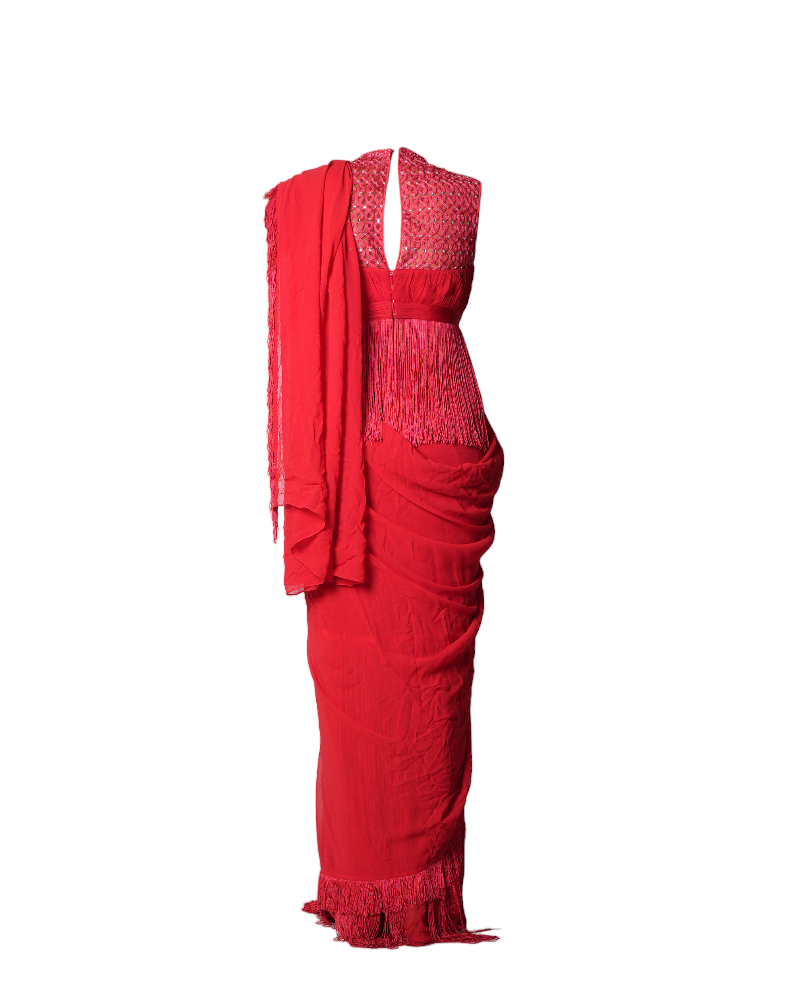 Tarun Tahiliani Red Saree