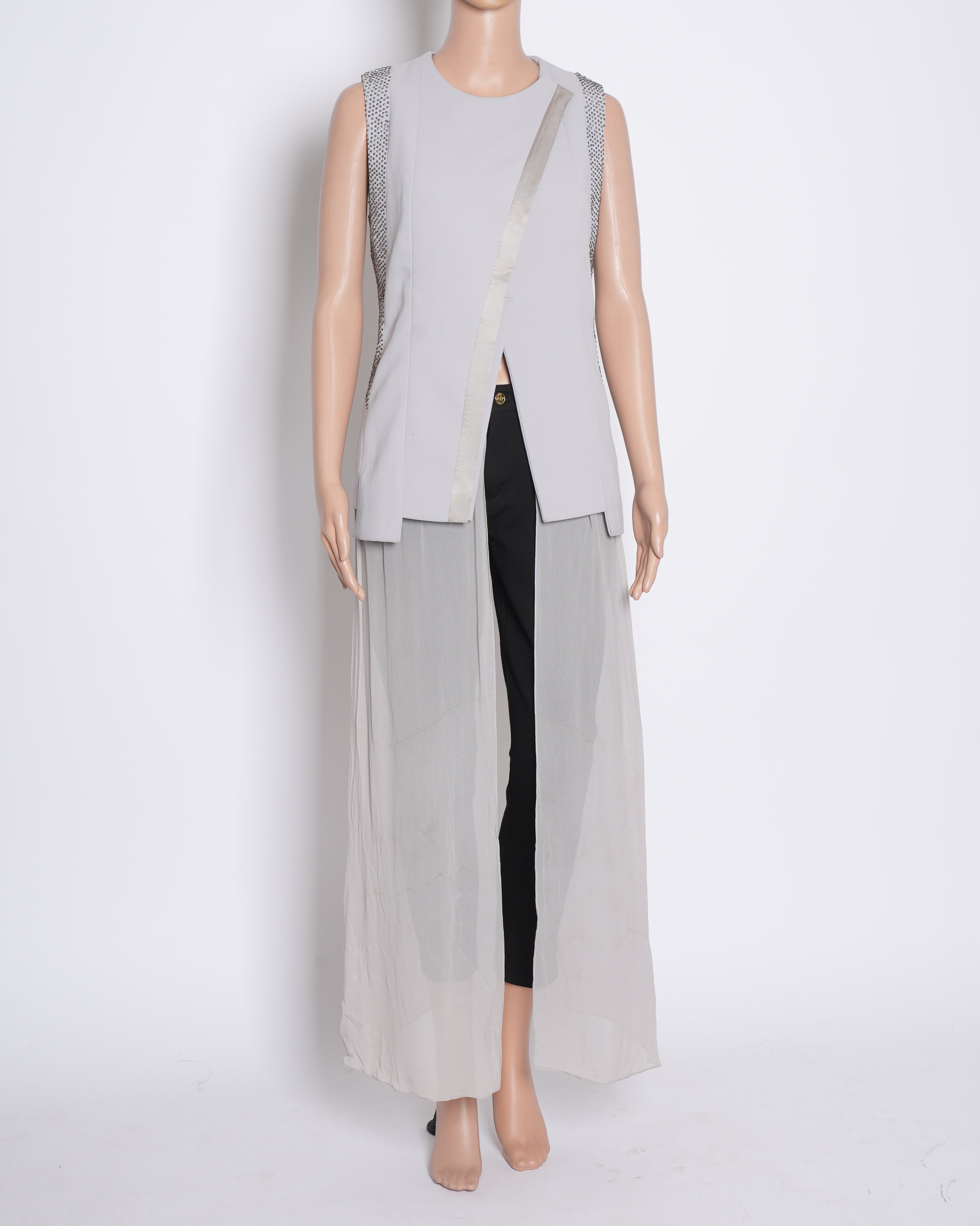 Rohit Gandhi & Rahul Khanna asymmetrical Top in grey