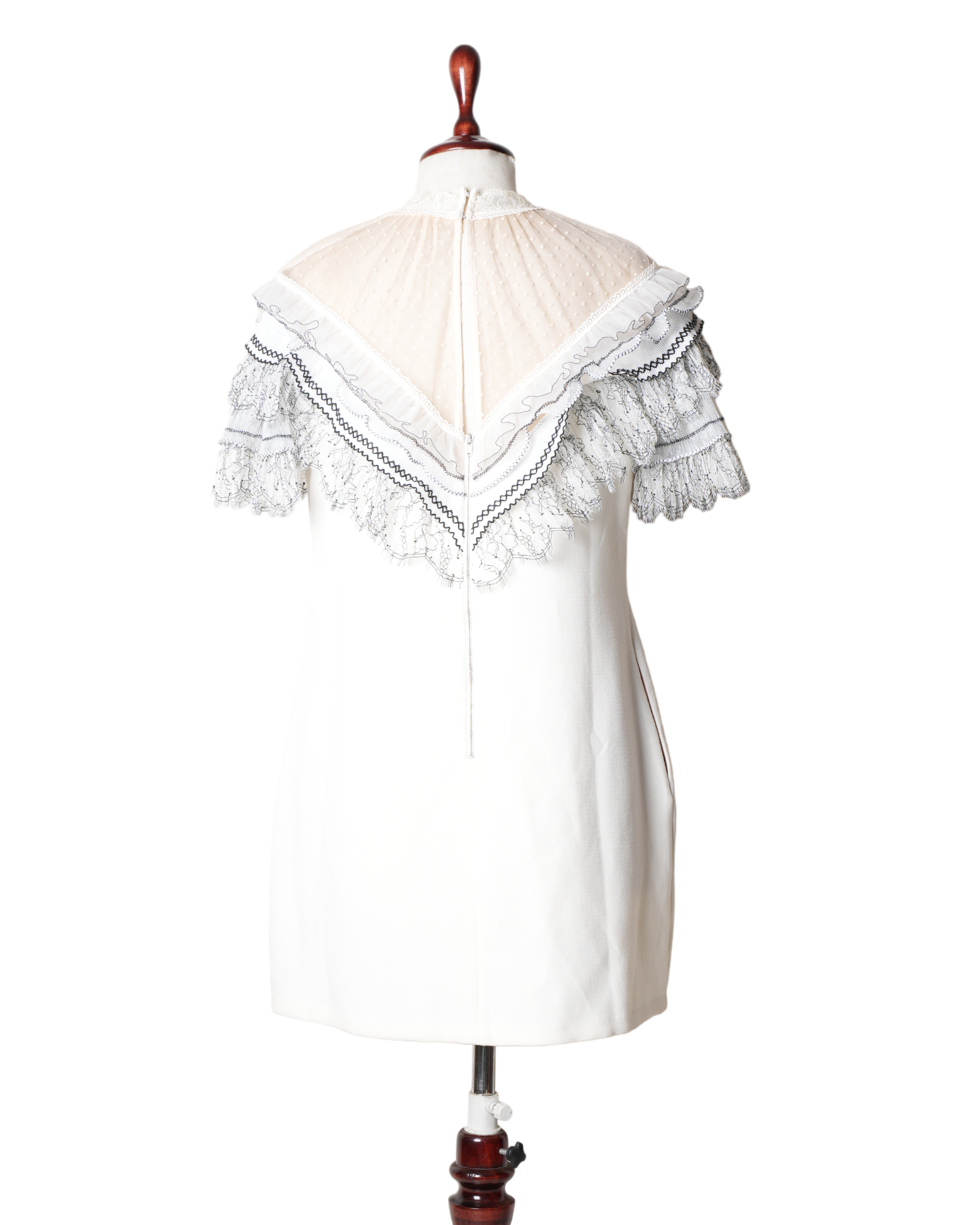 Self Portrait Lace Trim Mini Dress