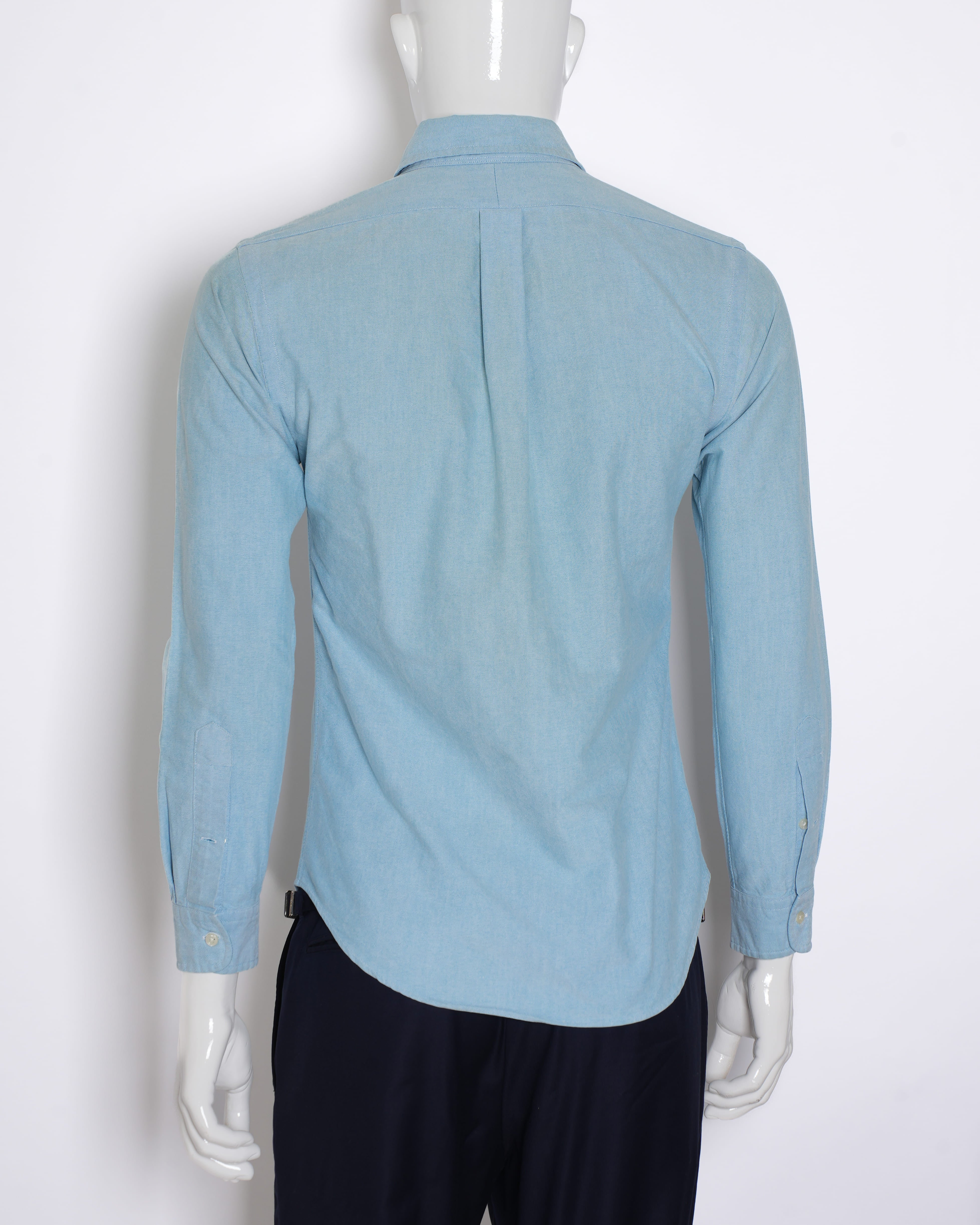 Ralph Lauren Button Down Men's Shirt In Sky Blue