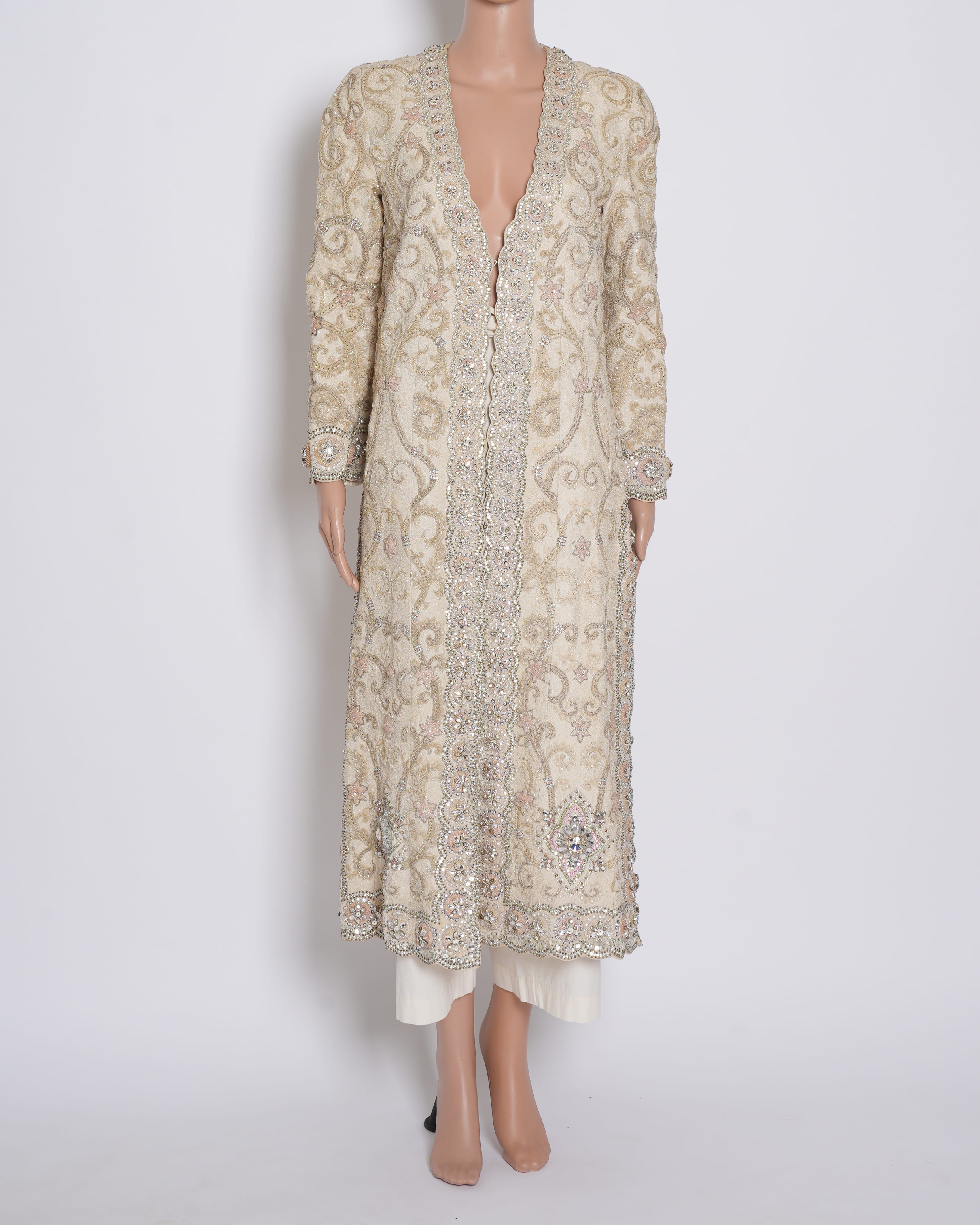 Tarun Tahiliani Off White Embroidered Sherwani