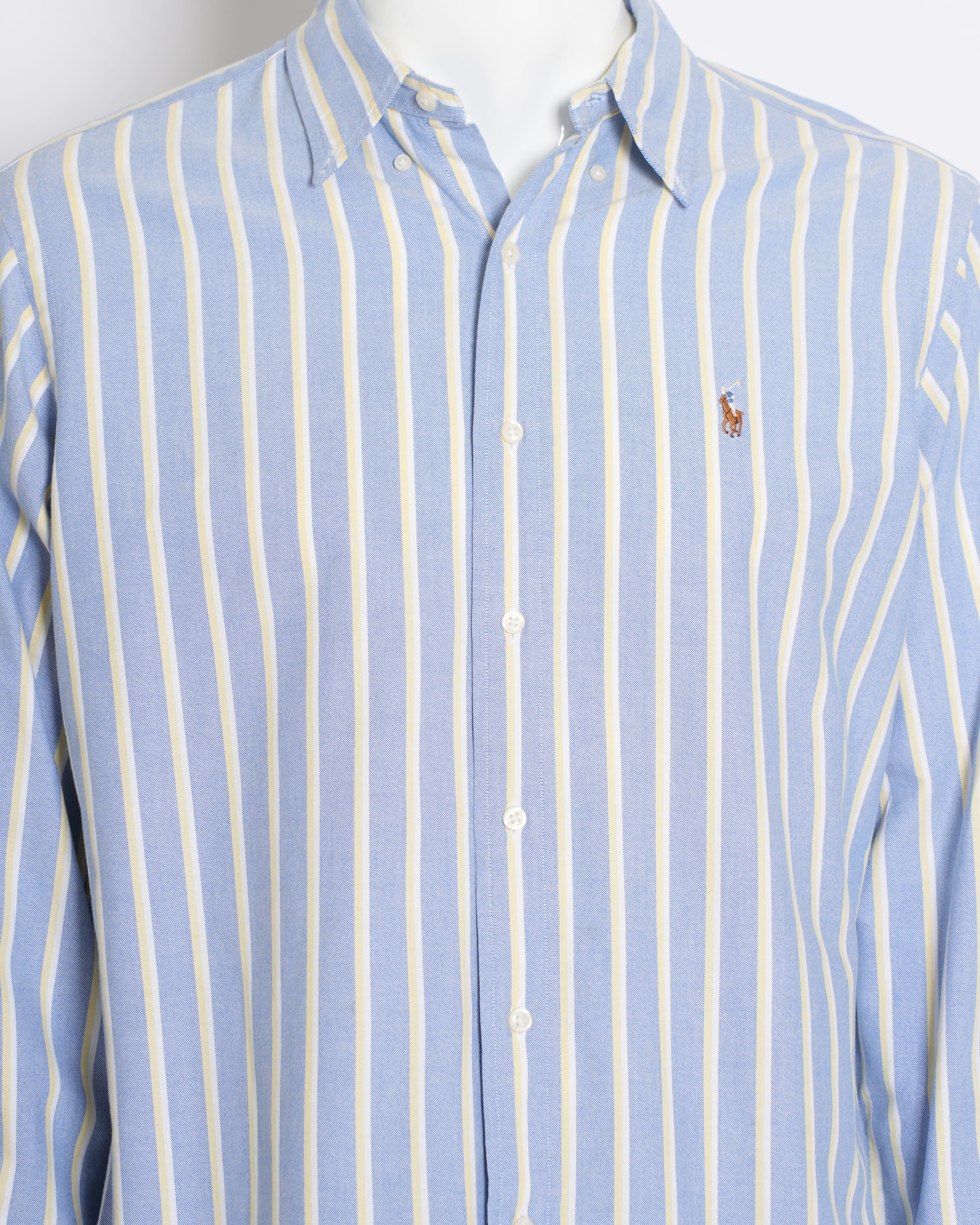 Ralph Lauren Men’s Button-Down Full Sleeve Shirt in Vertical Stripes