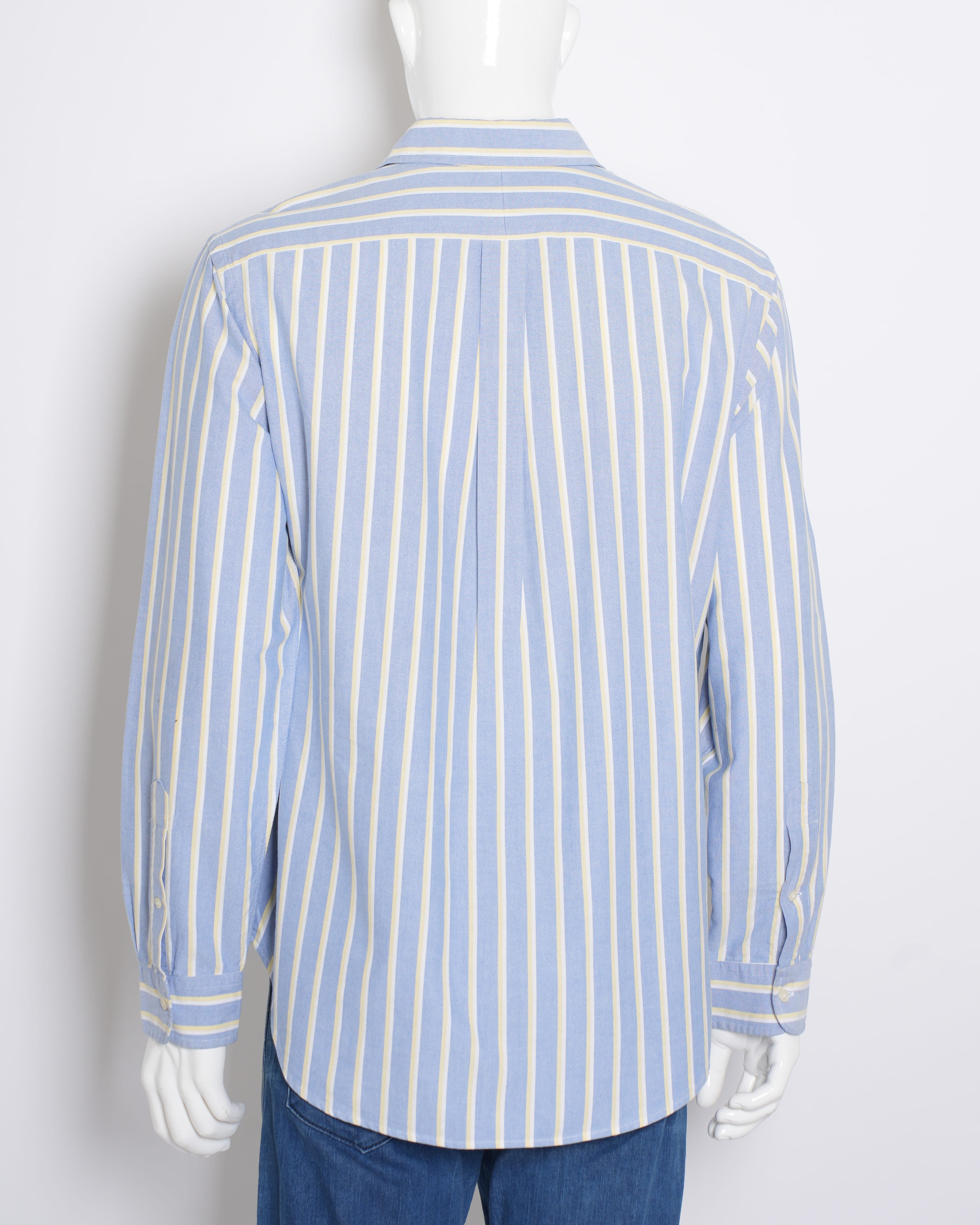 Ralph Lauren Men’s Button-Down Full Sleeve Shirt in Vertical Stripes