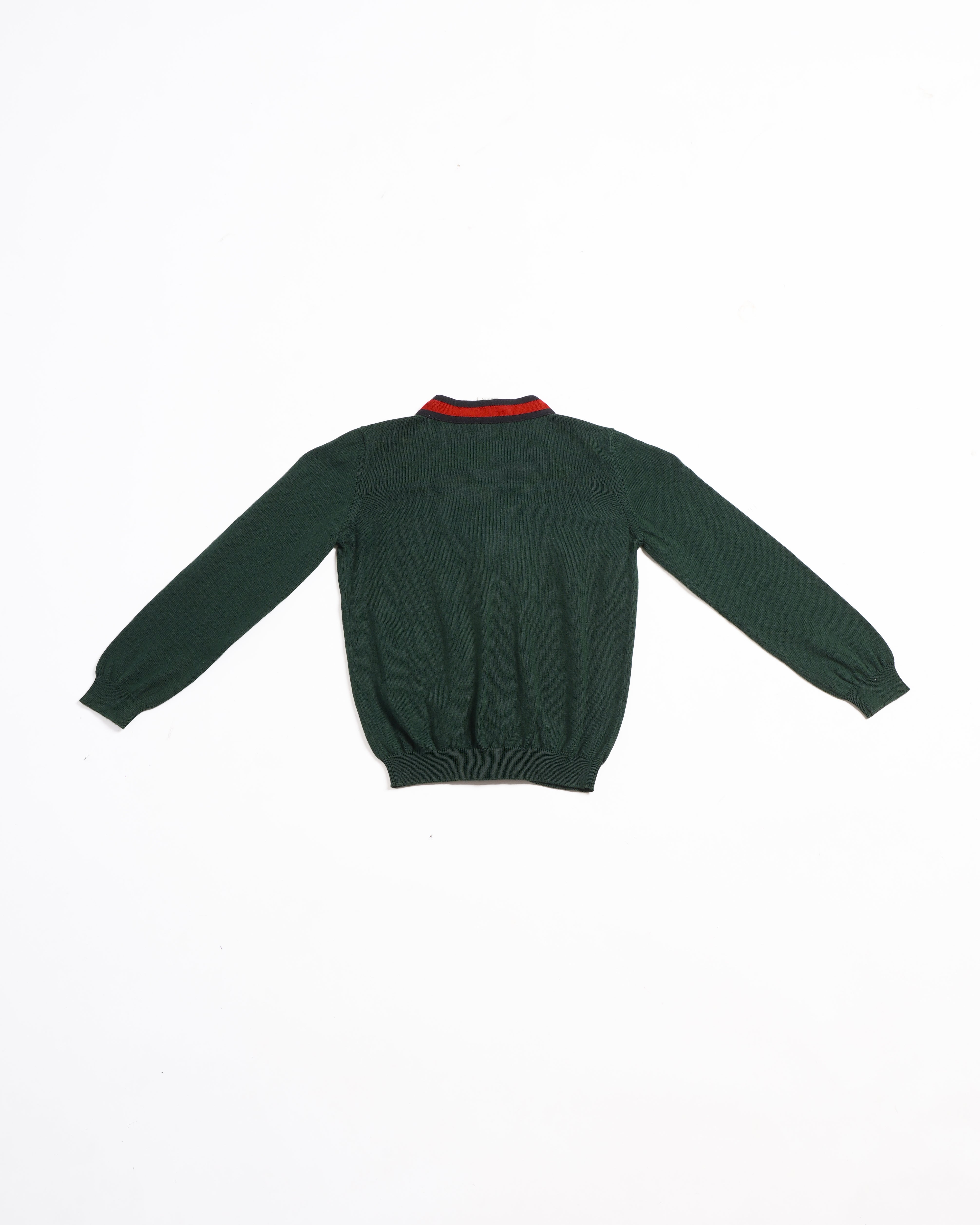 Gucci green & red kids cardigan