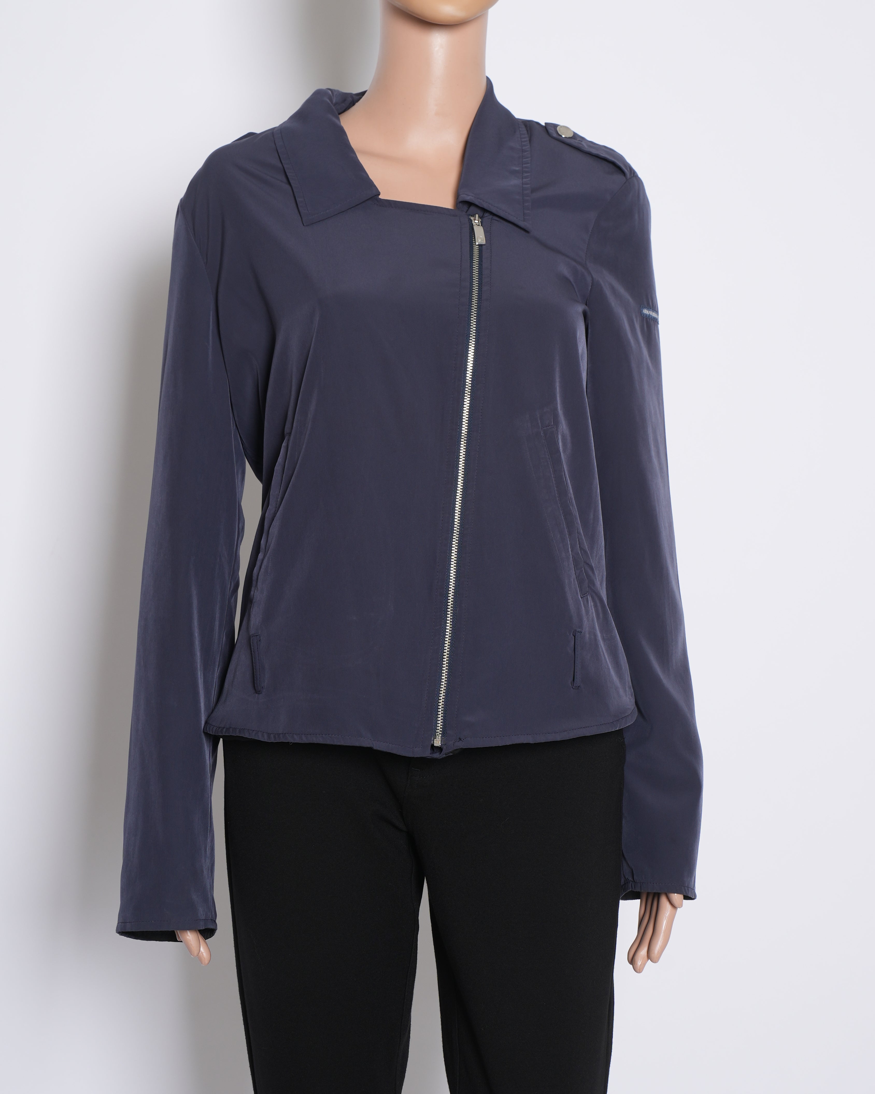 Armani Zipper Jacket With Full Sleeves