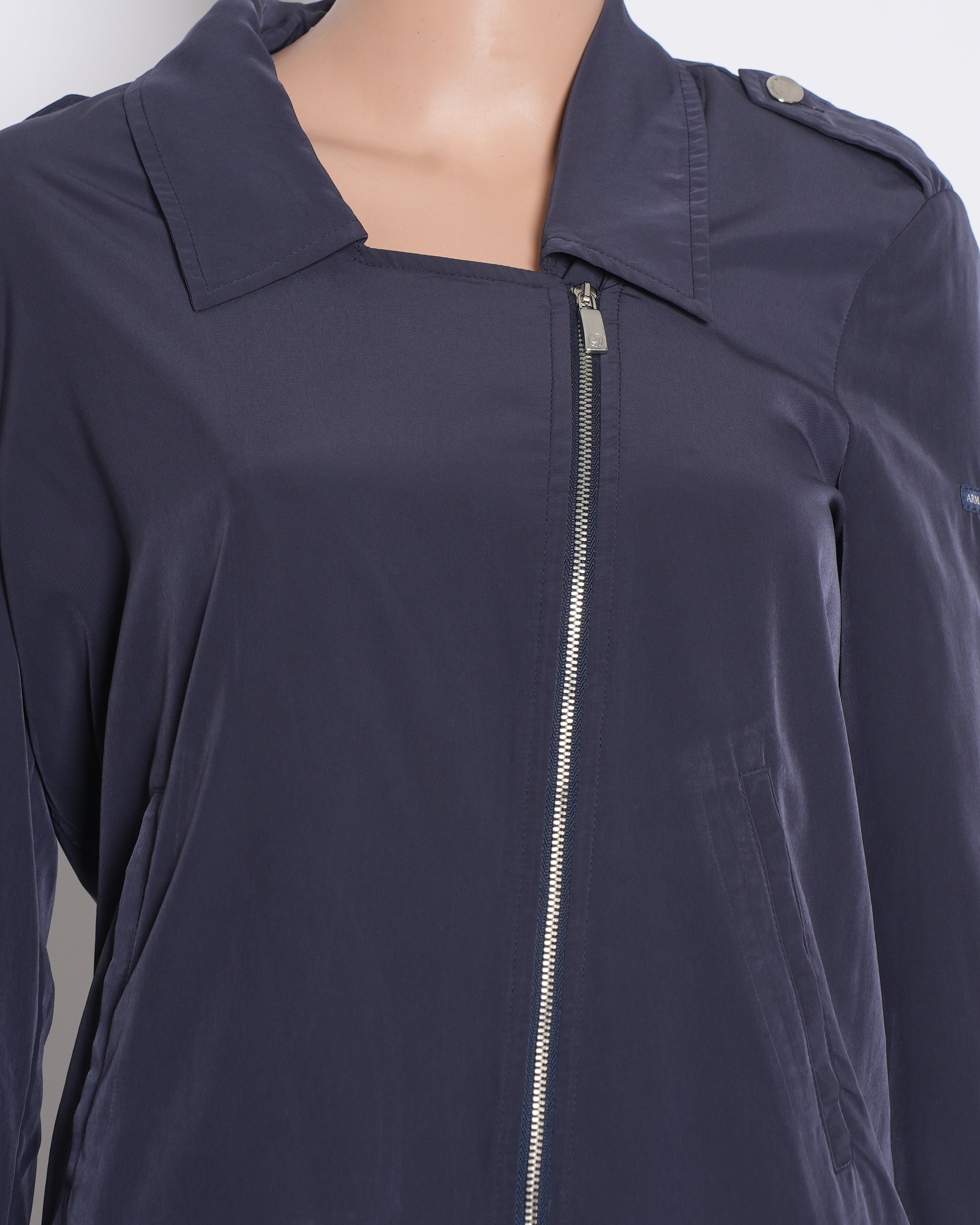 Armani Zipper Jacket With Full Sleeves