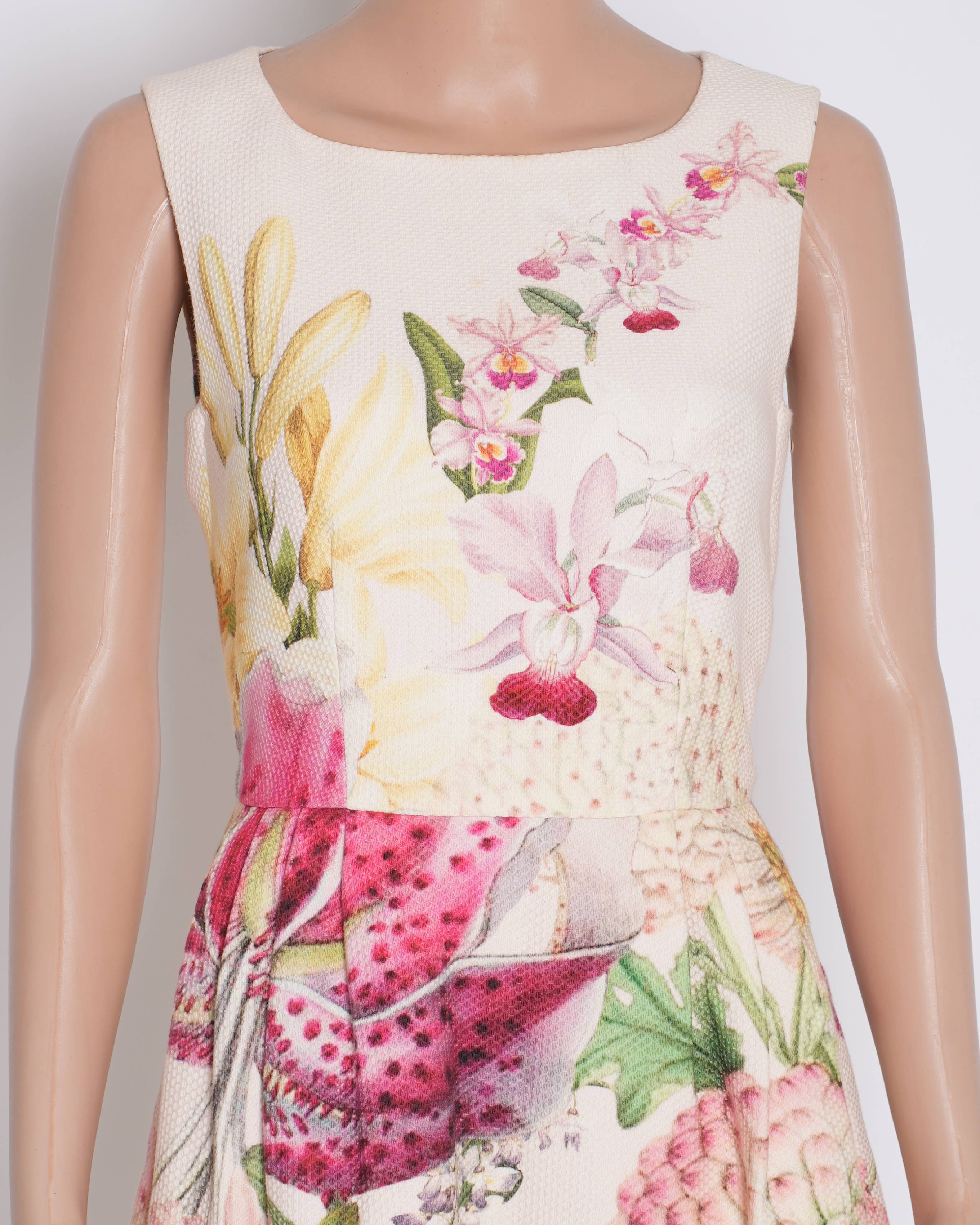 Ted Baker floral print white dress
