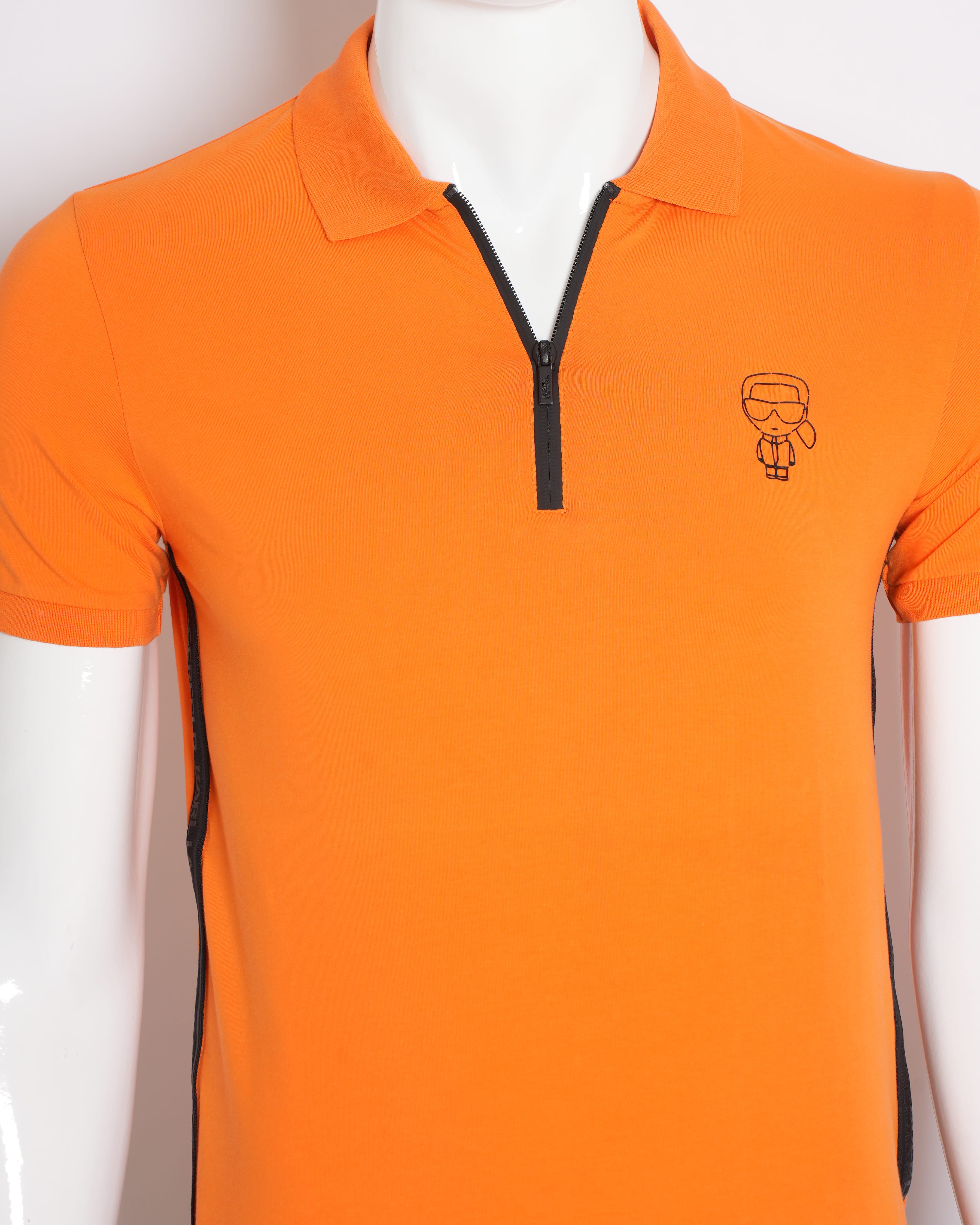 Karl Lagerfeld Men's Polo In Orange