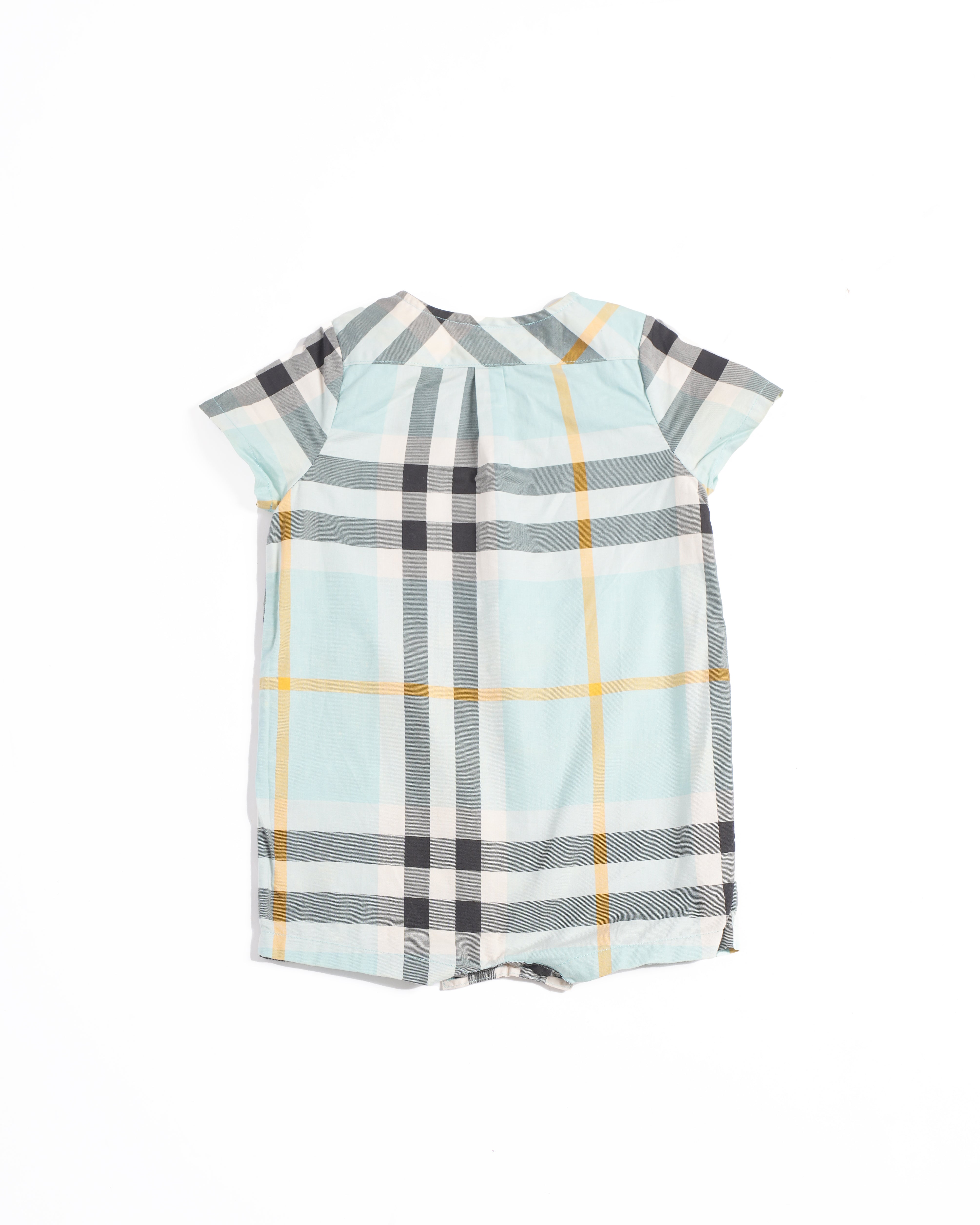 Burberry Kids Checkered Jumpsuit Top