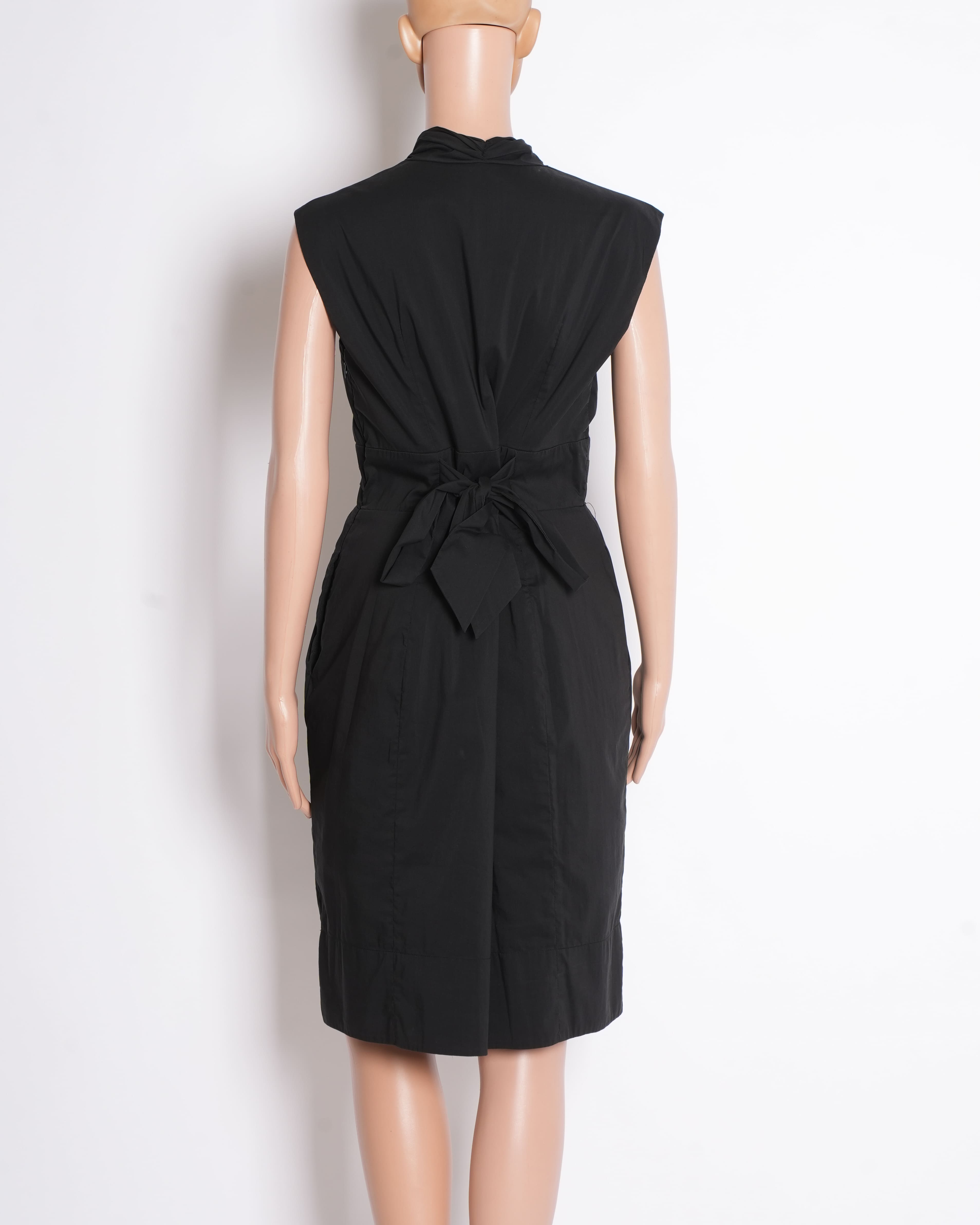 Gauri and Nainika Short Draped Dress In Black