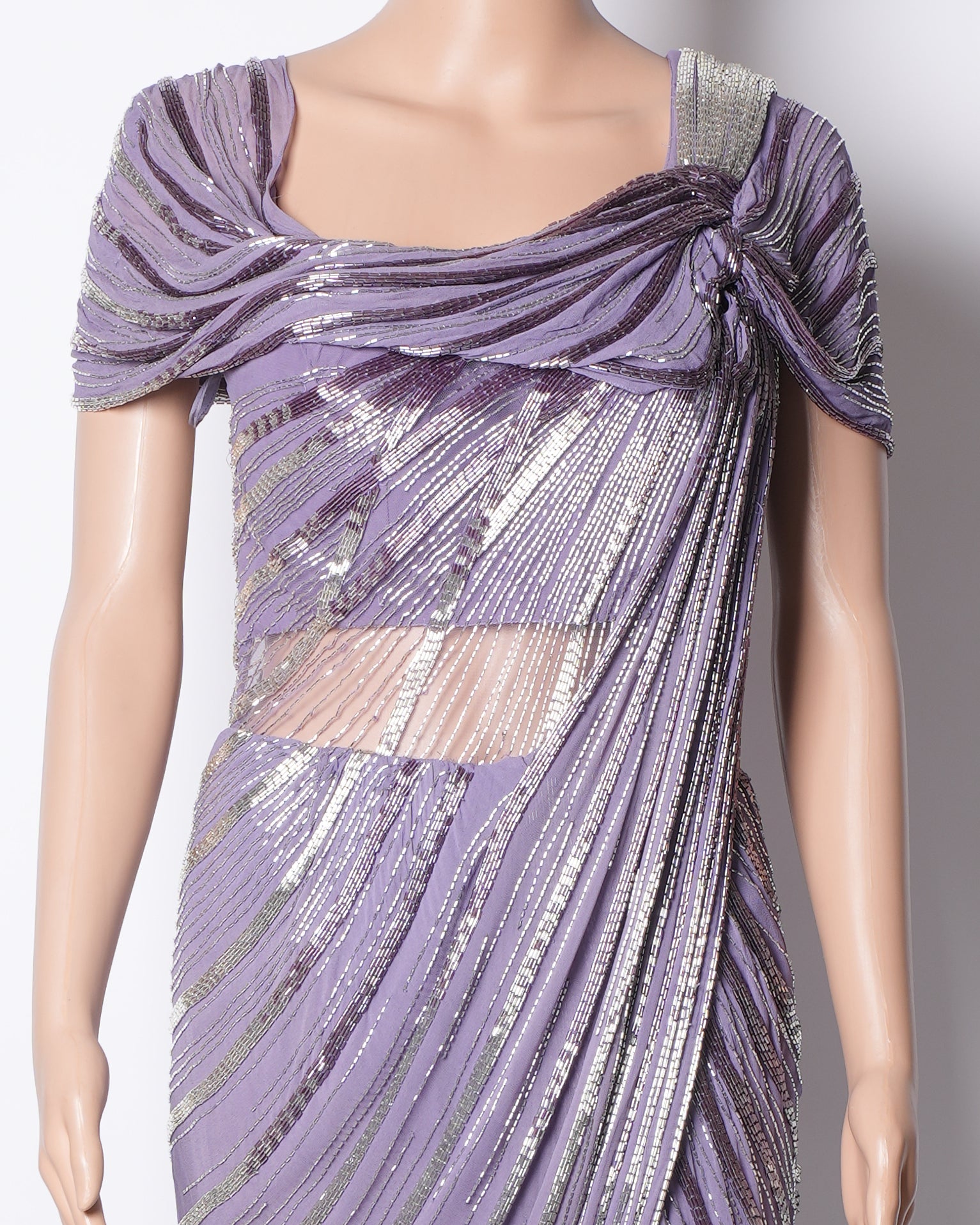 Gaurav Gupta Embellished Sari Gown