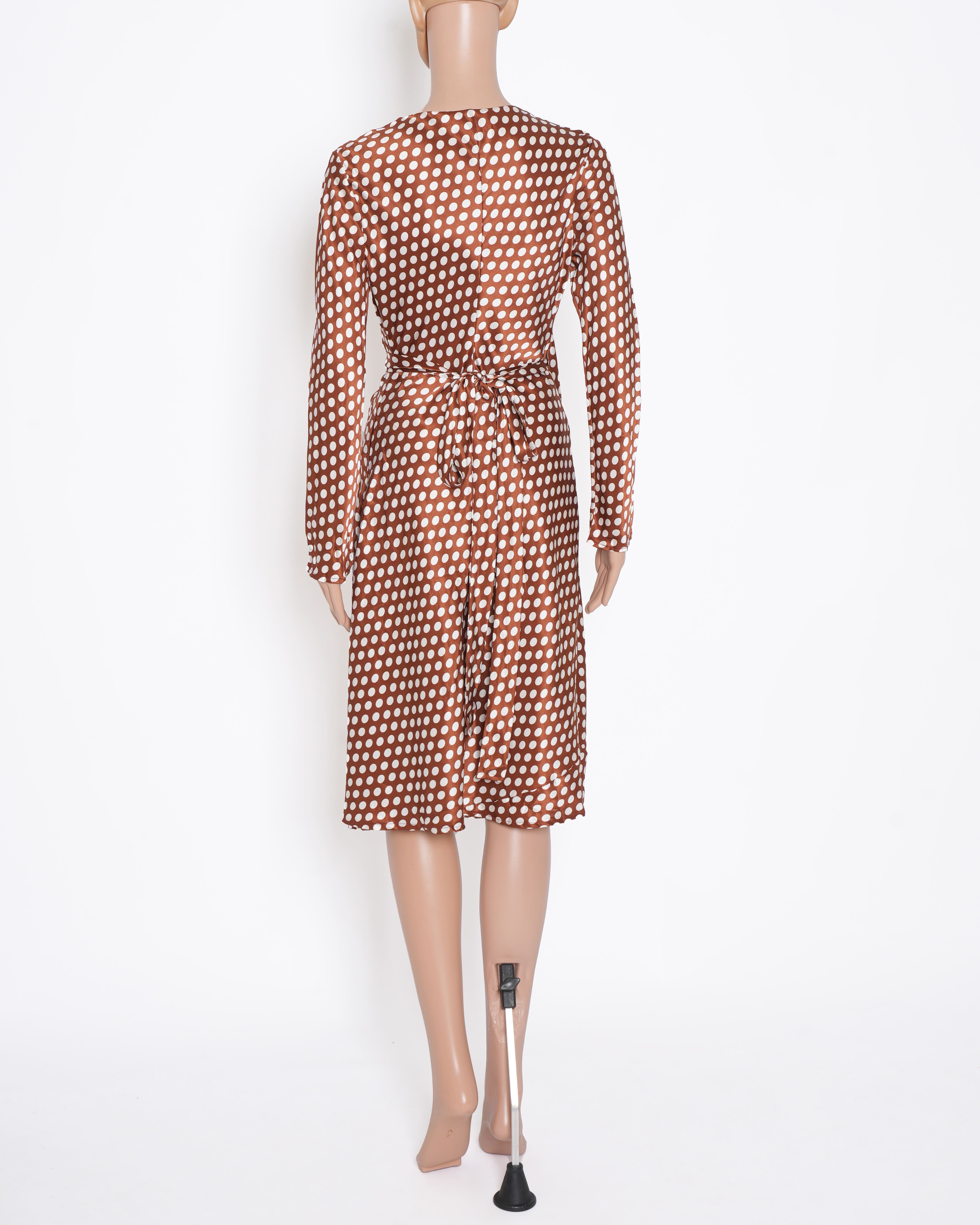 Diane von Fürstenberg Wrap Around Polka Dress
