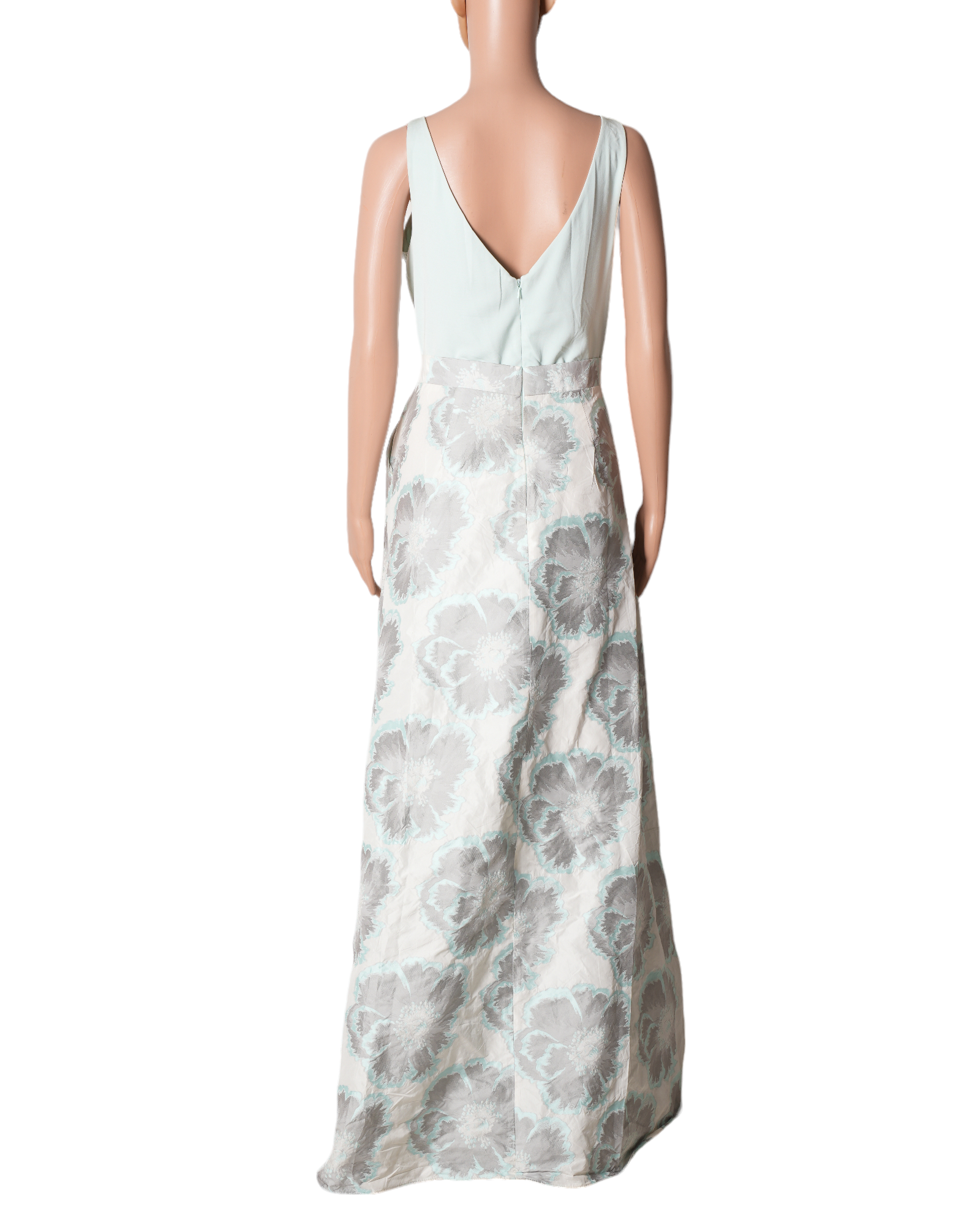 Aidan Mattox Boatneck Dress In Mint