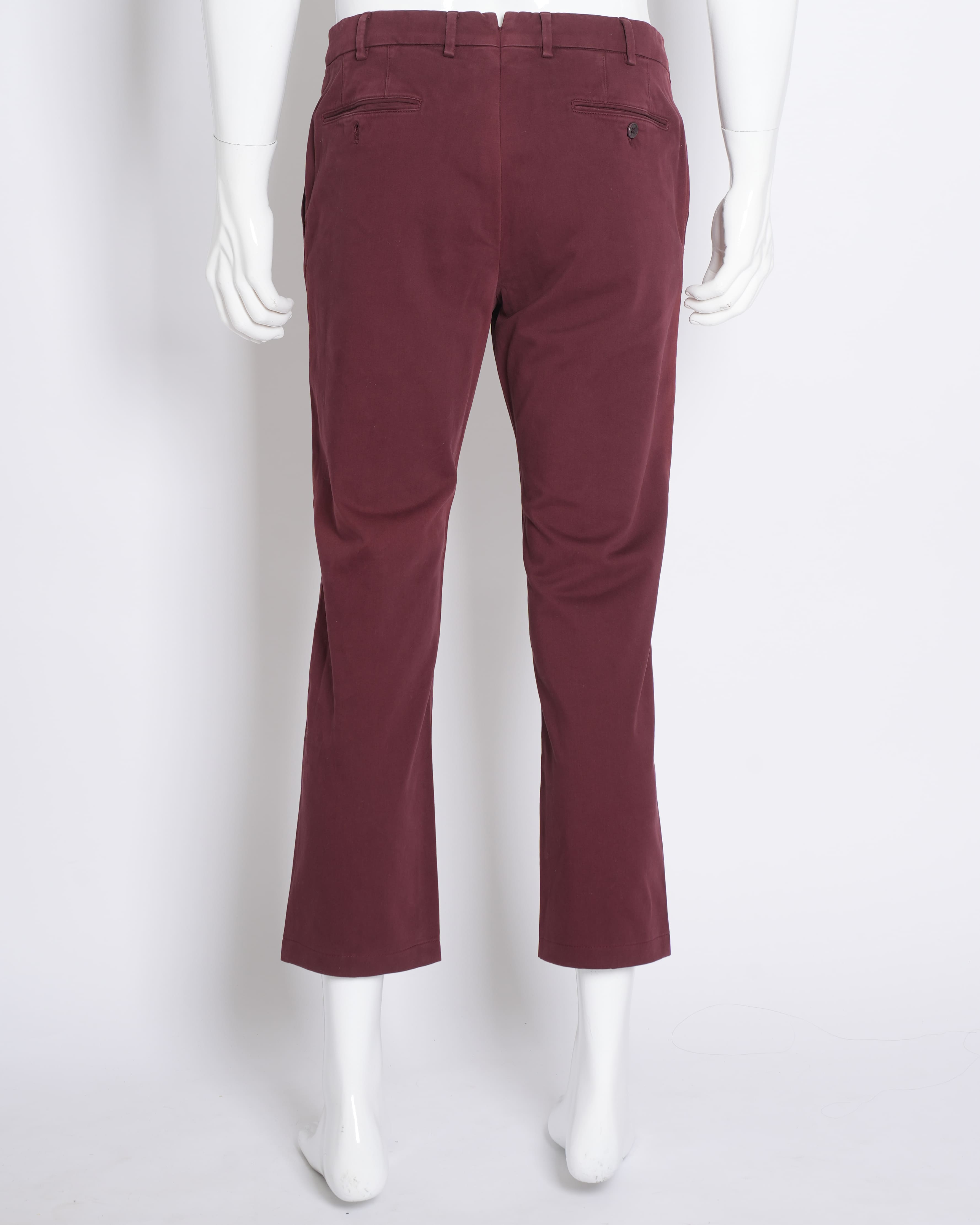 Loro Piana Men's Pants in Maroon