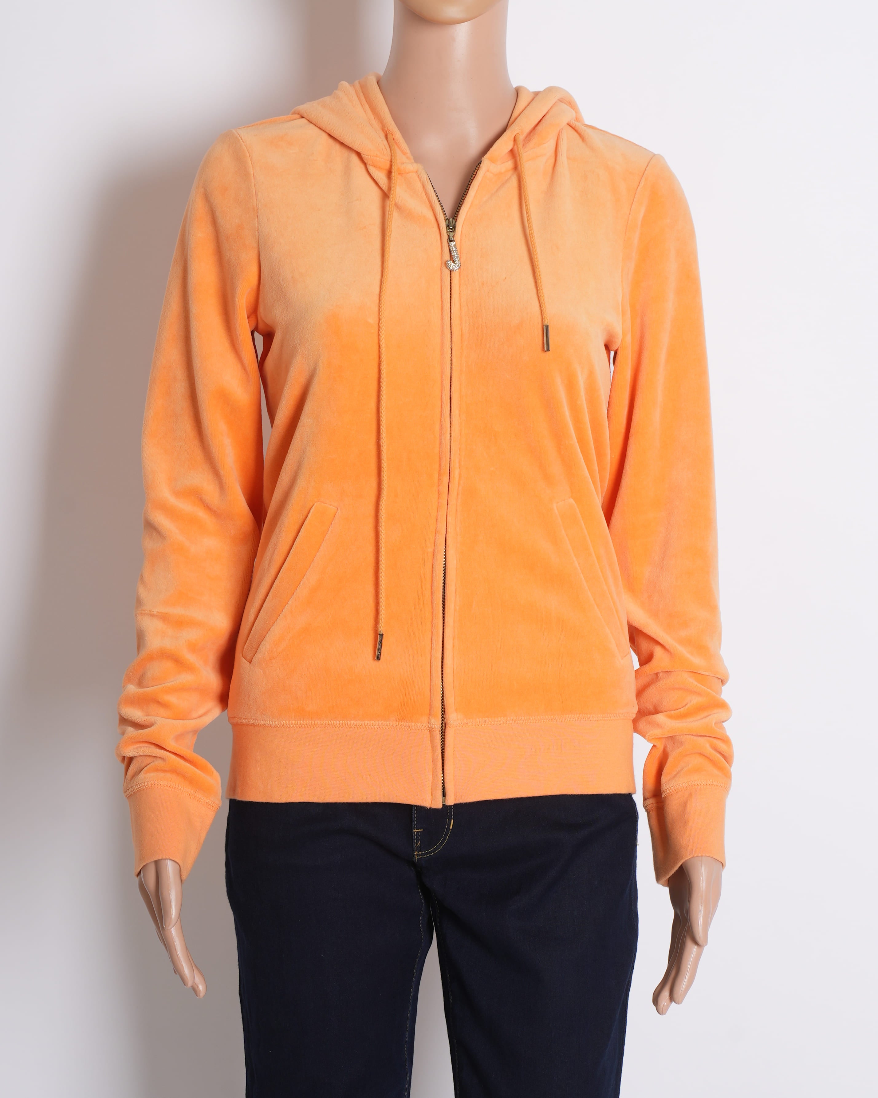 Juicy Couture Women's Zip-Up Hoodie in Orange