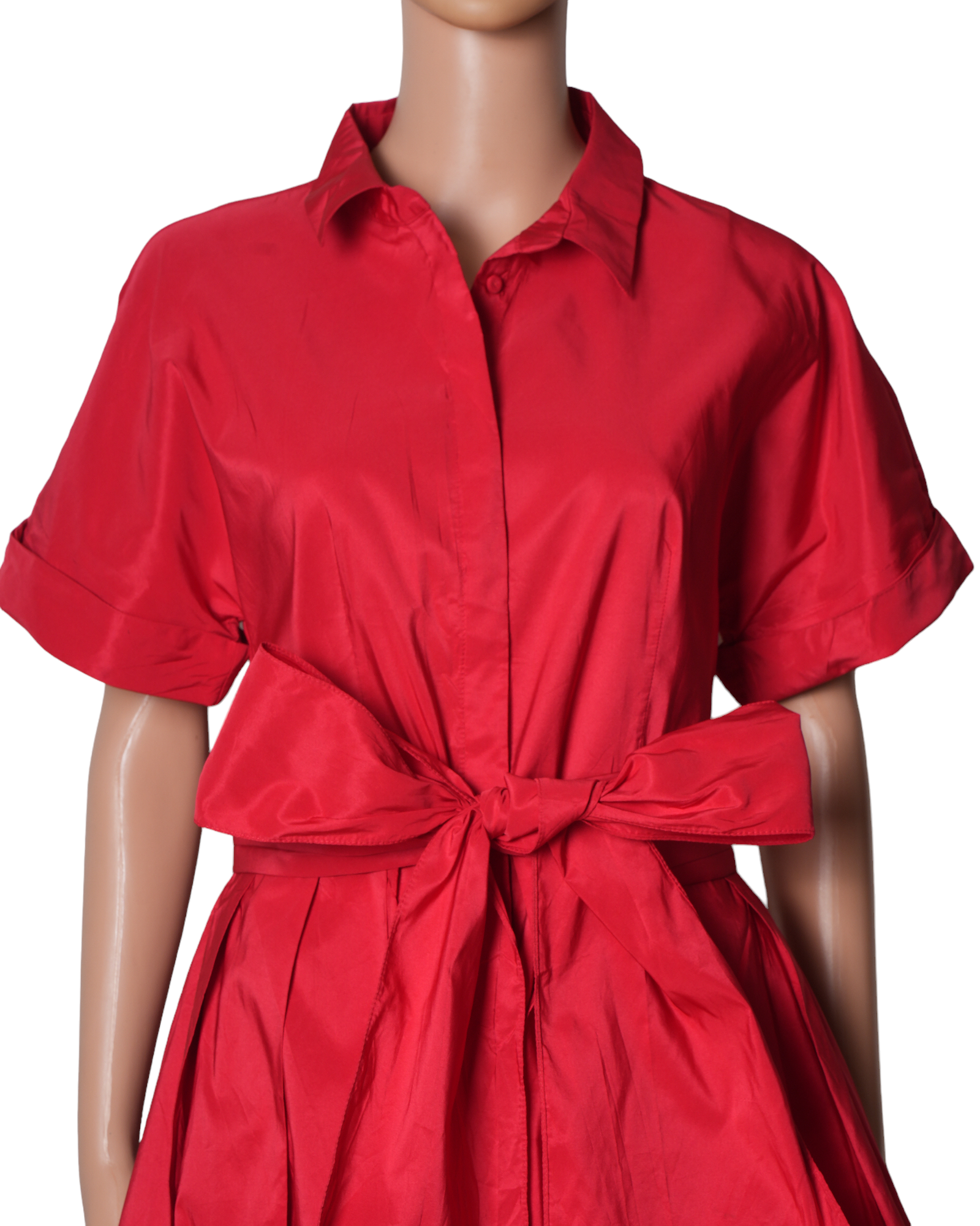 Carolina Herrera Taffeta Shirt Dress