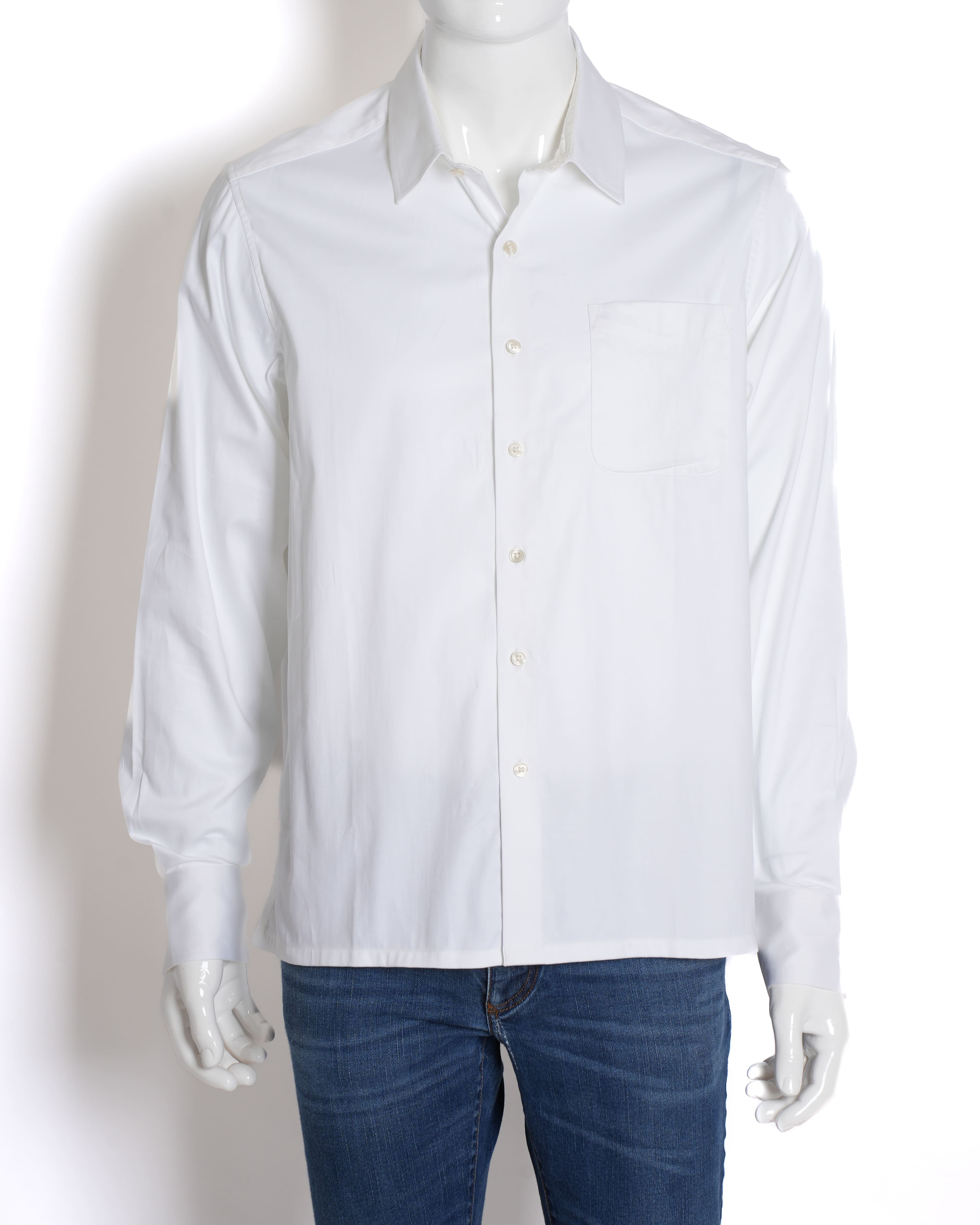 Roberto Graham White Button Down Full Sleeve Shirt