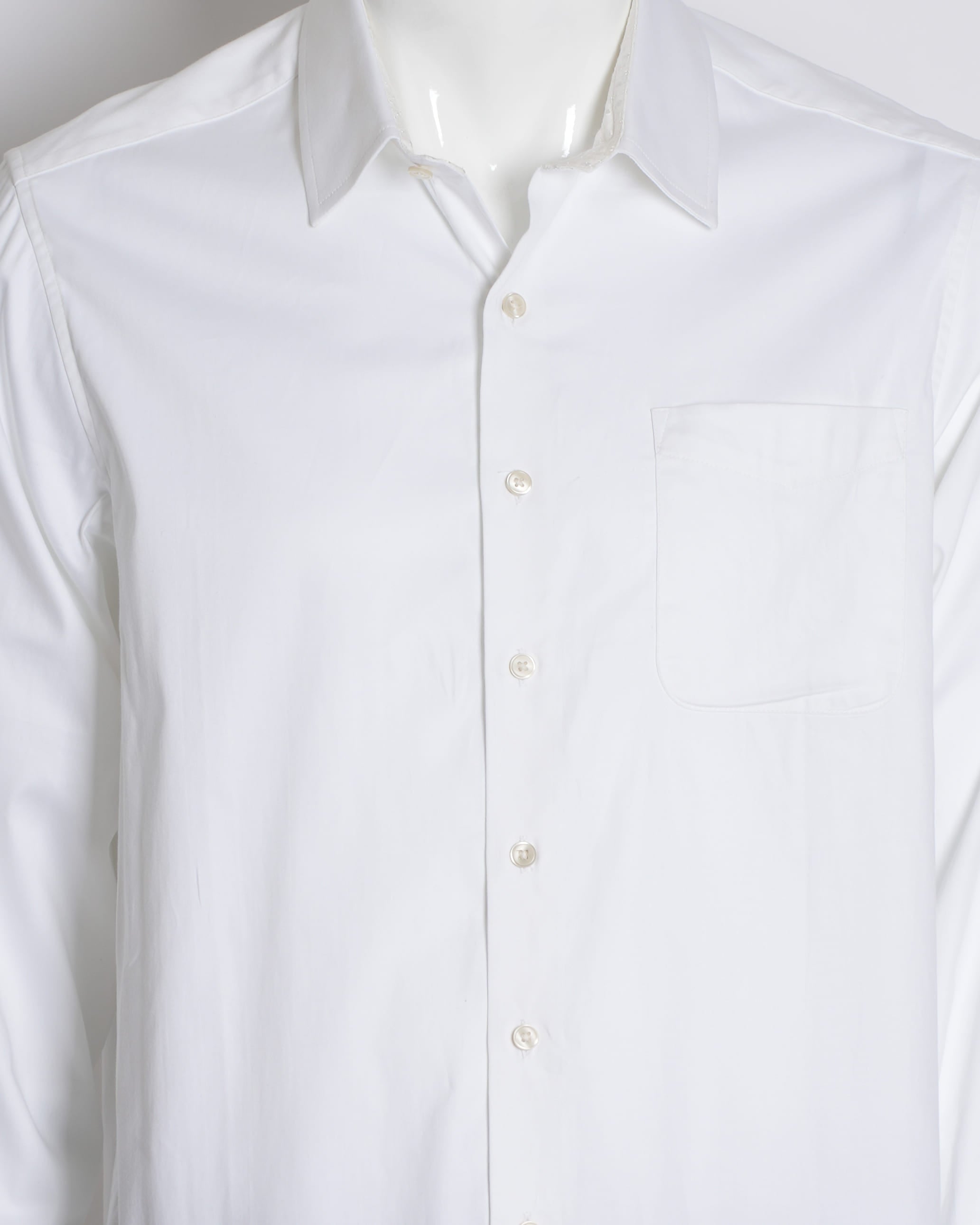Roberto Graham White Button Down Full Sleeve Shirt