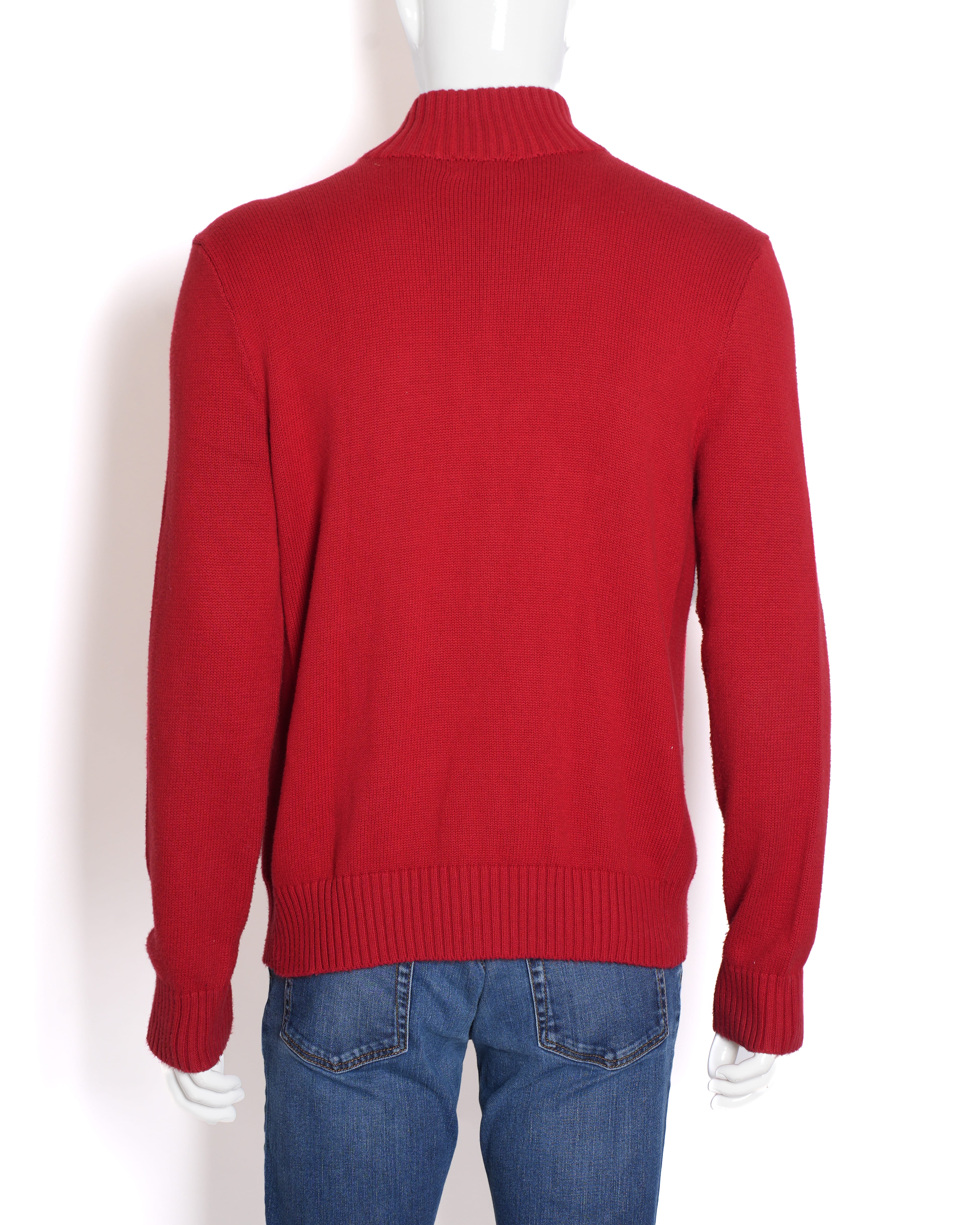Polo Ralph Lauren Men's Zipper Sweater in Red