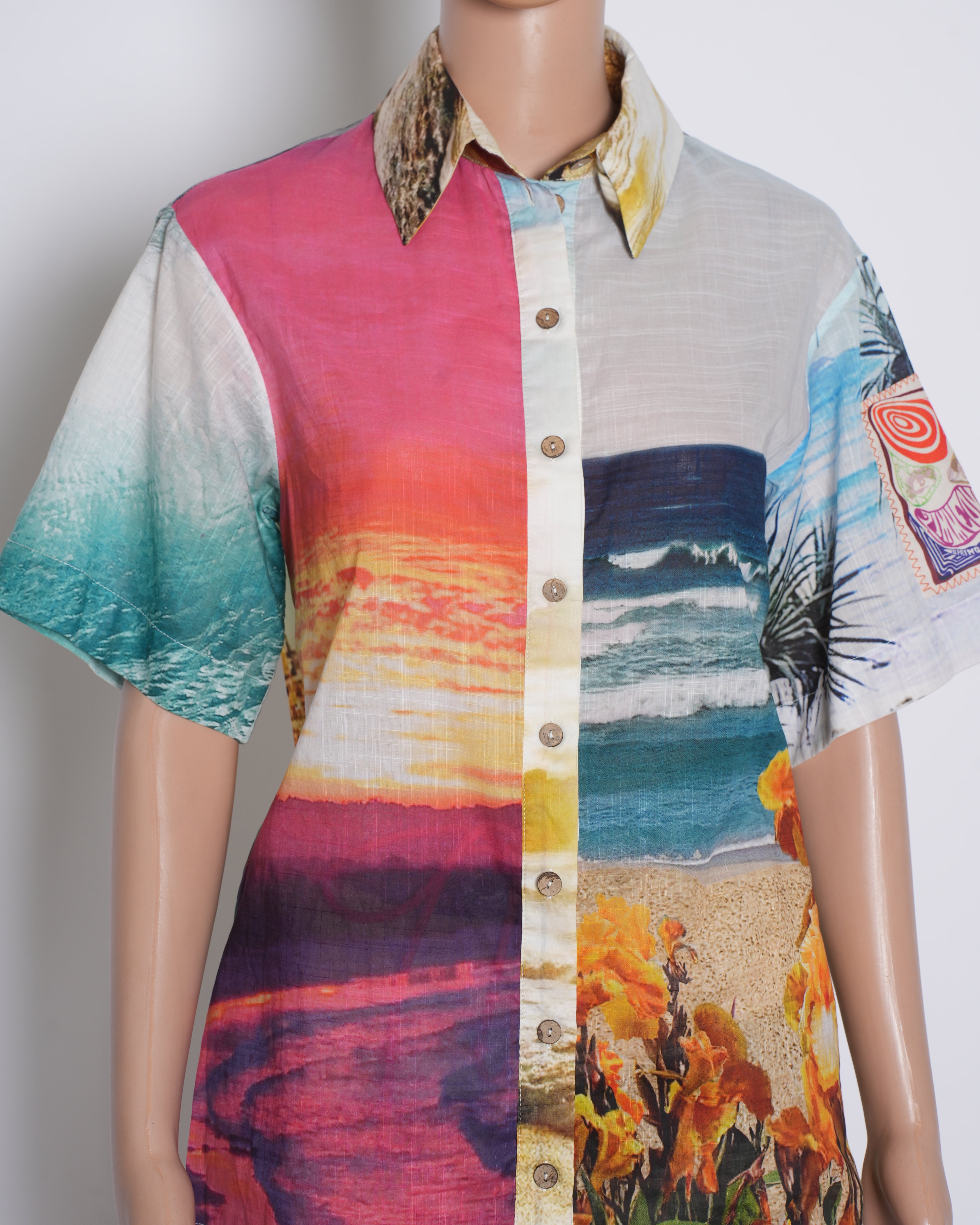 Zimmermann Shelly Printed Linen Shirt & Shorts