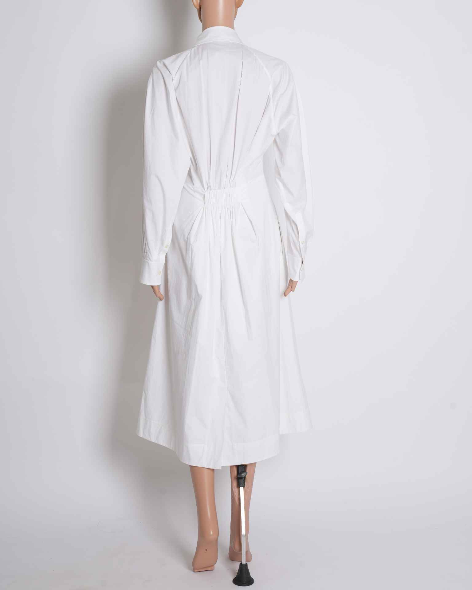Burberry white long shirt dress