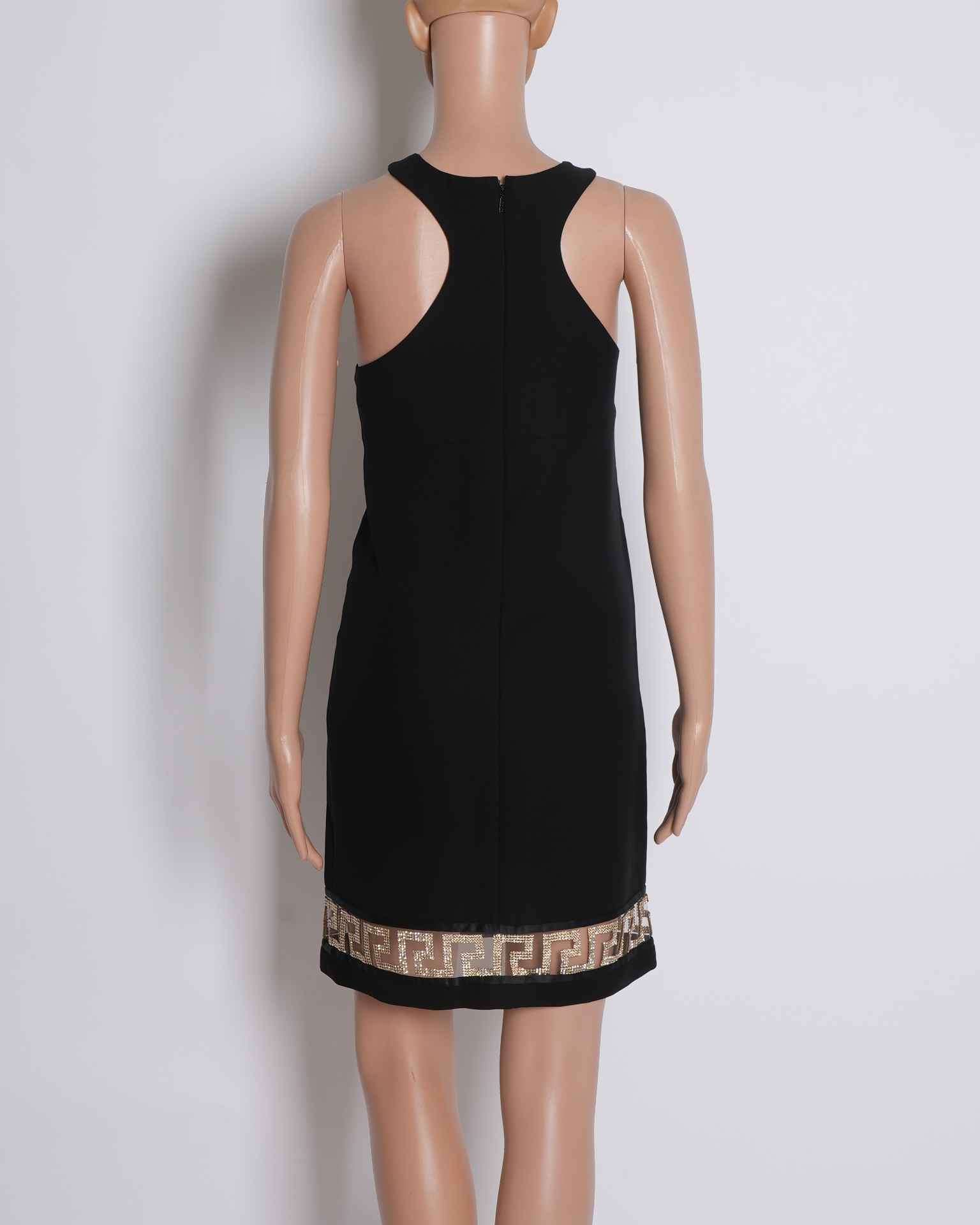 Versace black halter neck dress