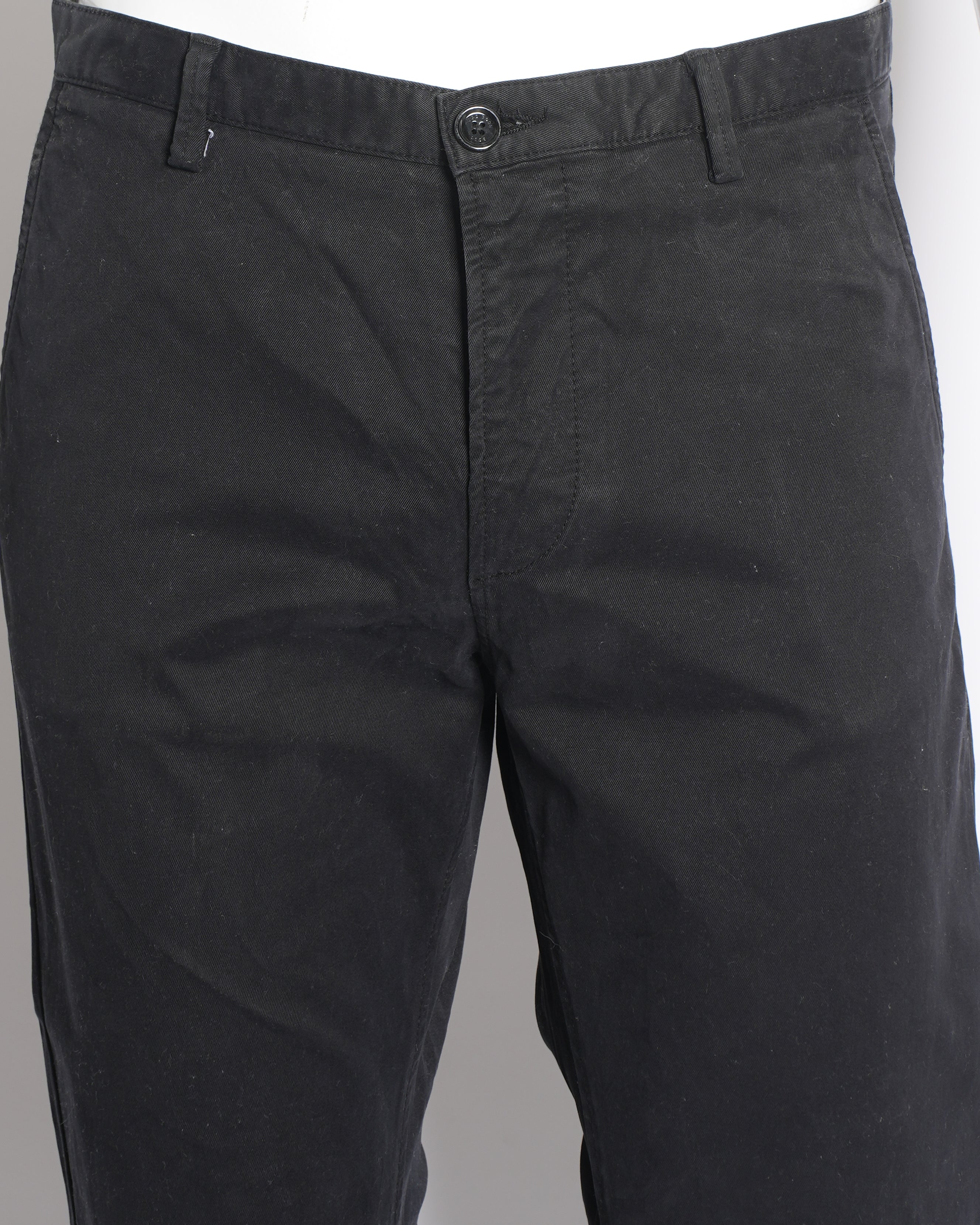 BOSS Men's Black Straight-Fit Jeans