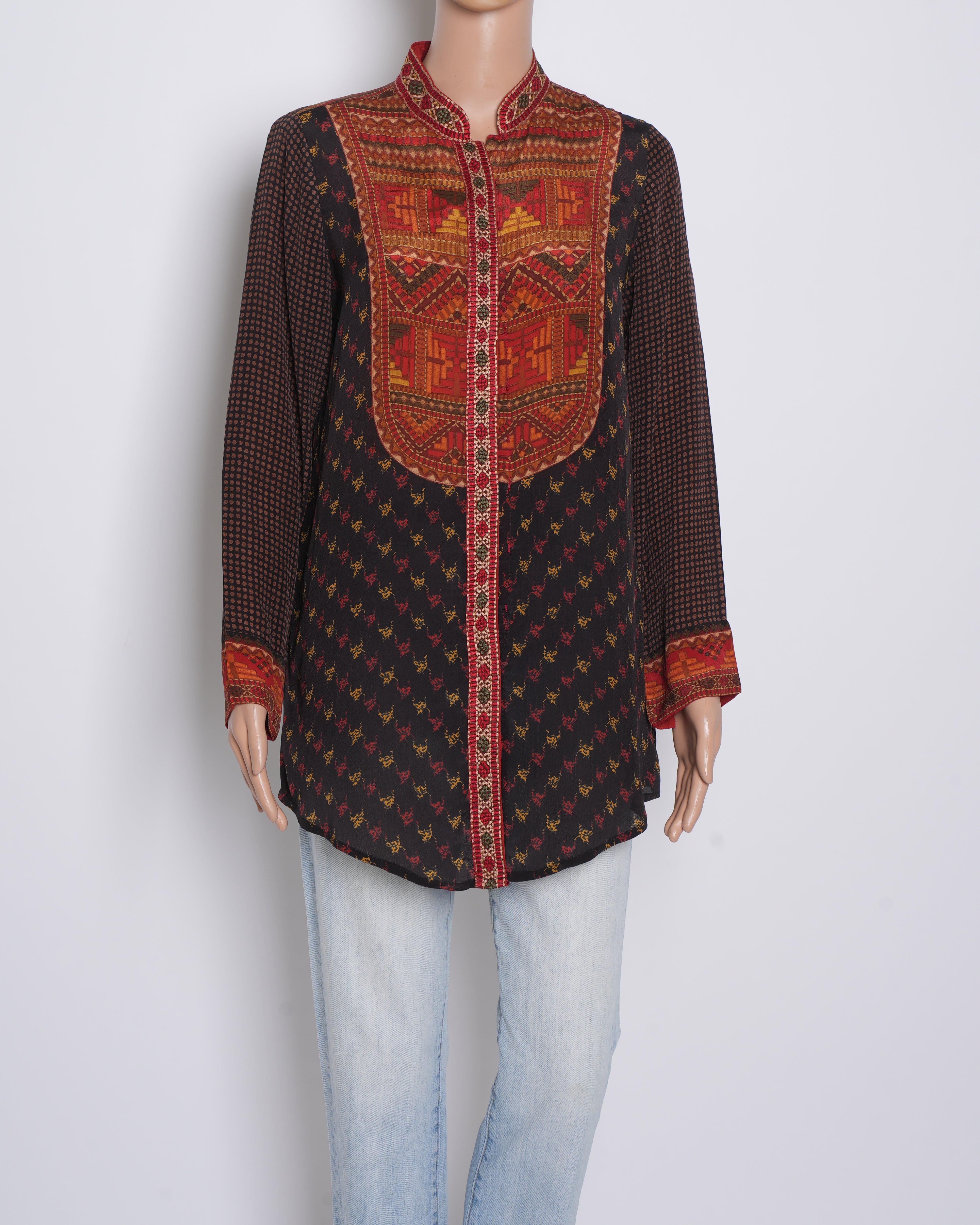 Ritu Kumar Button Down Printed Top
