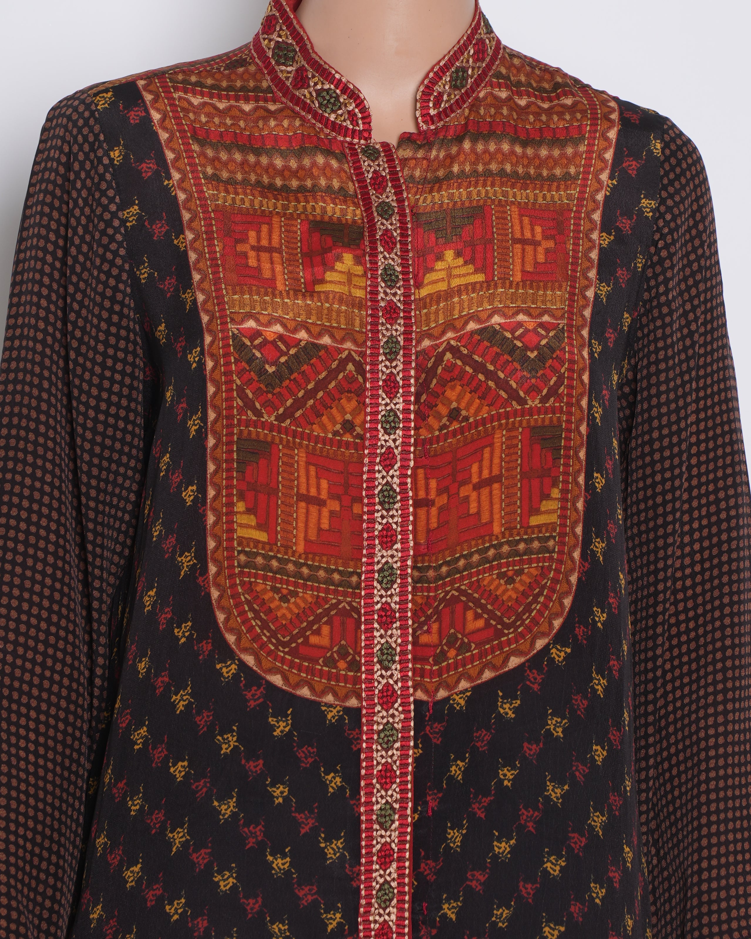 Ritu Kumar Button Down Printed Top