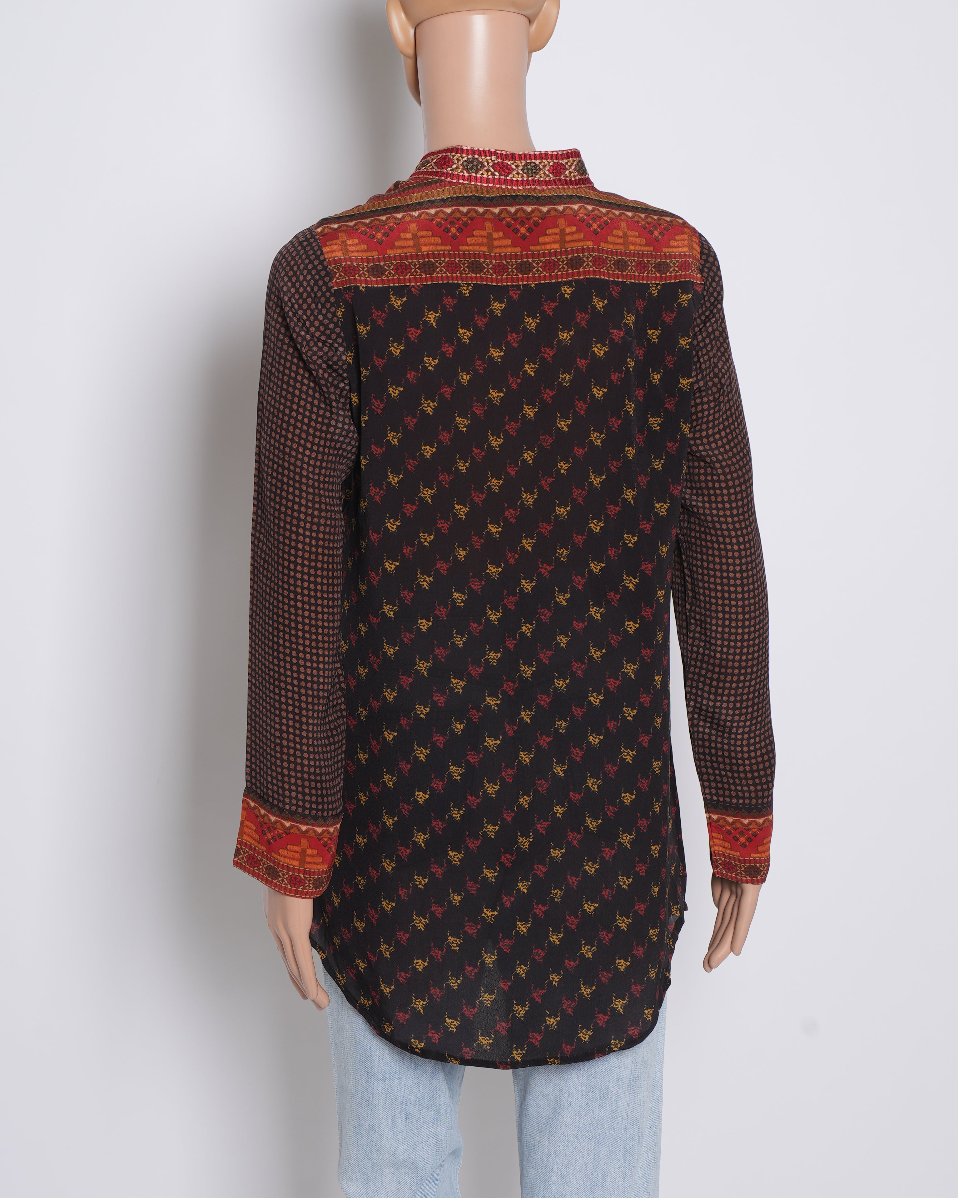 Ritu Kumar Button Down Printed Top