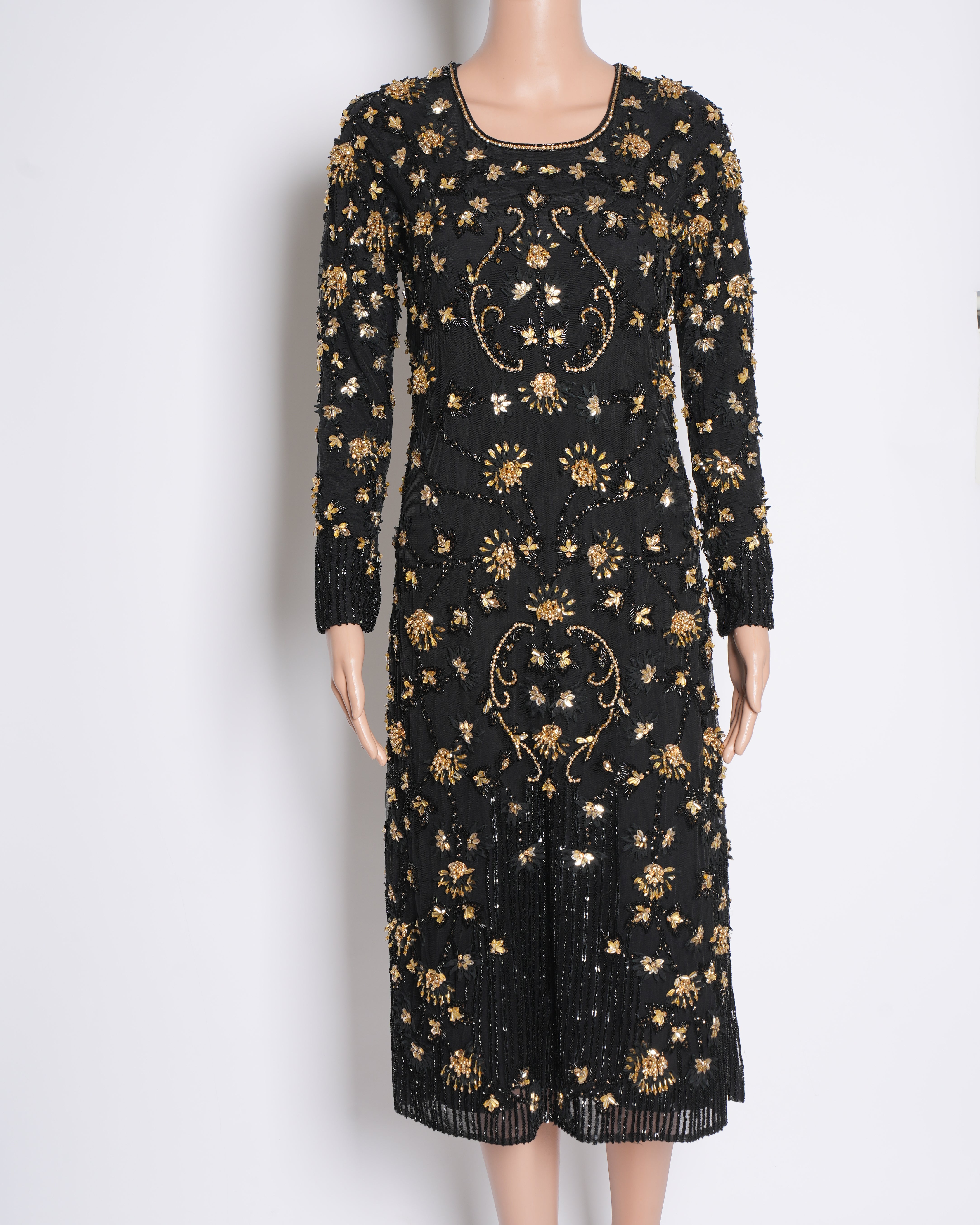Manish Malhotra Embellished Black Dress