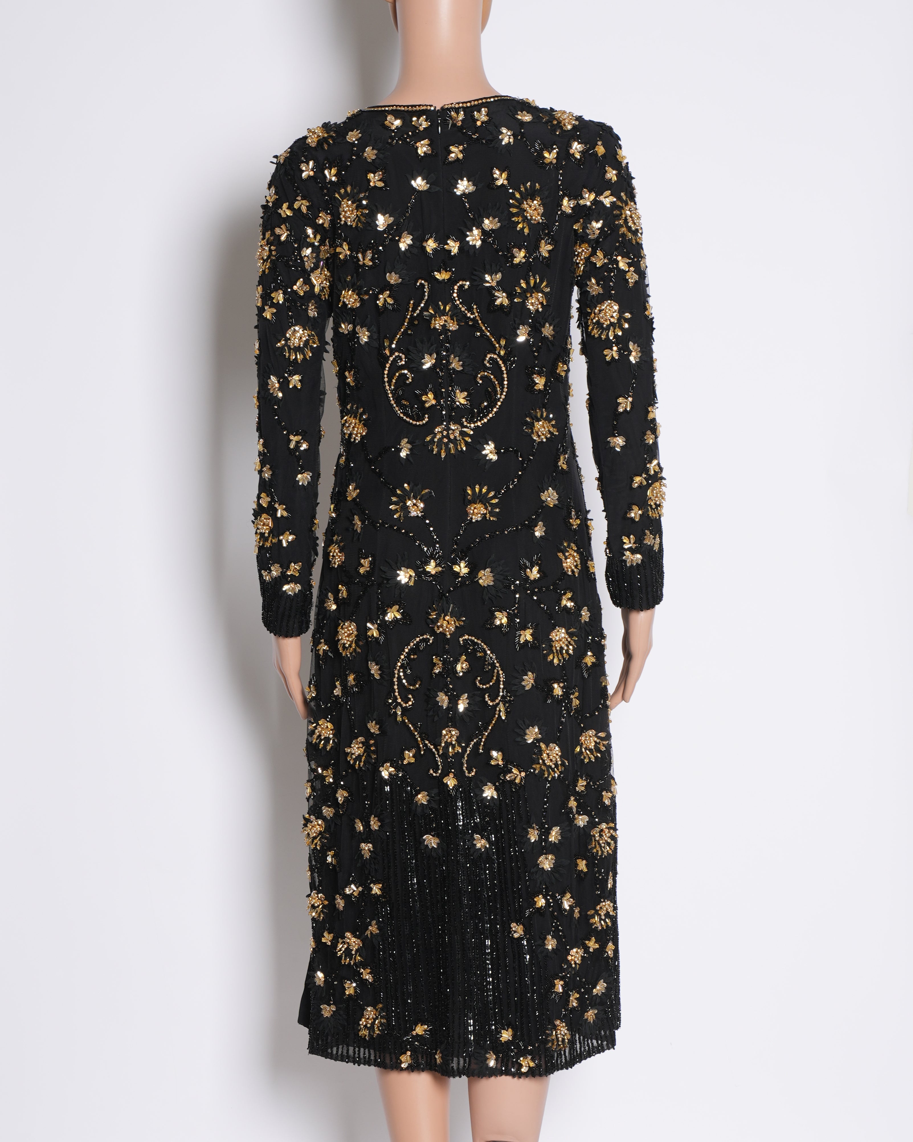 Manish Malhotra Embellished Black Dress