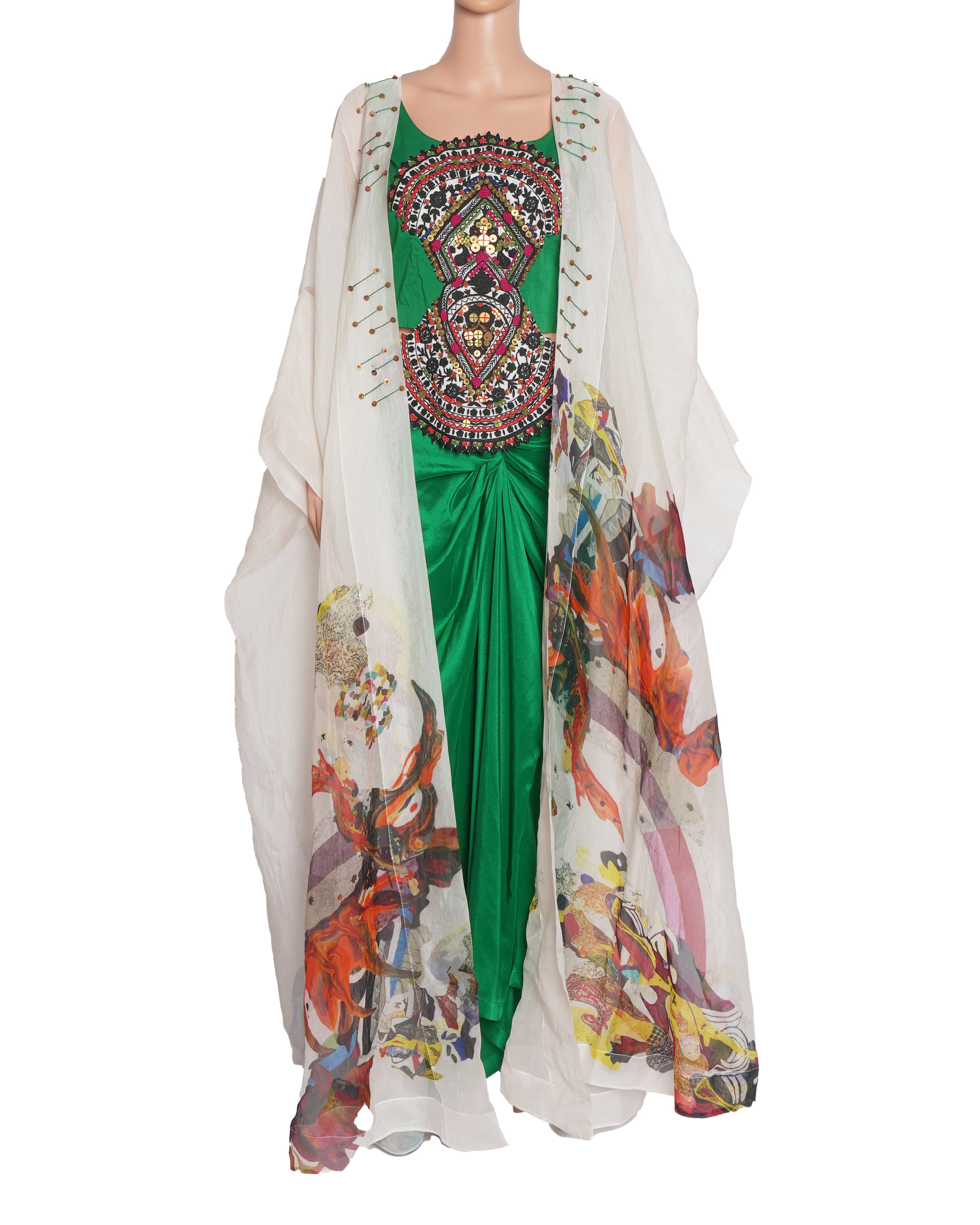 New Anamika Khanna Set of 3 with white jacket