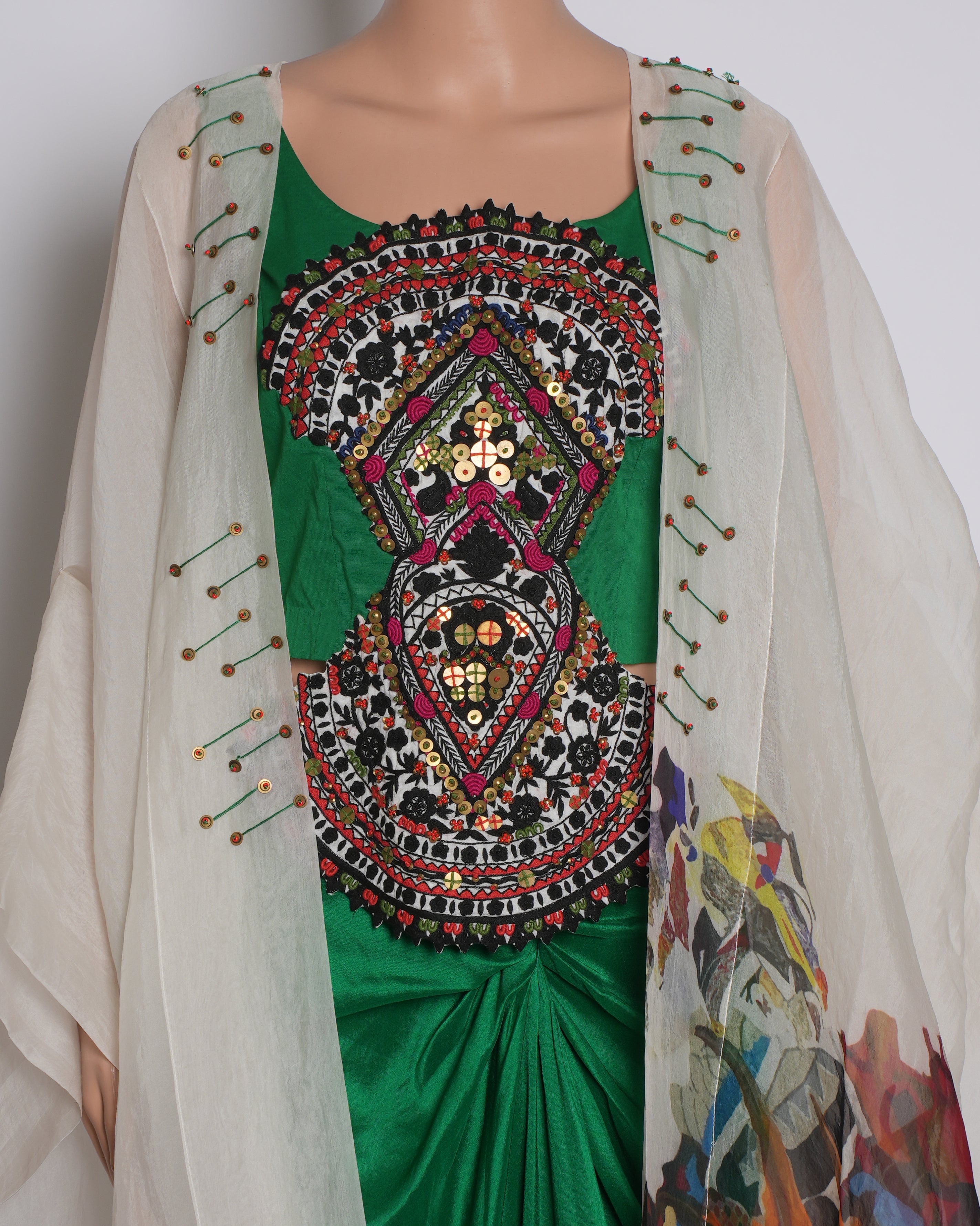 New Anamika Khanna Set of 3 with white jacket