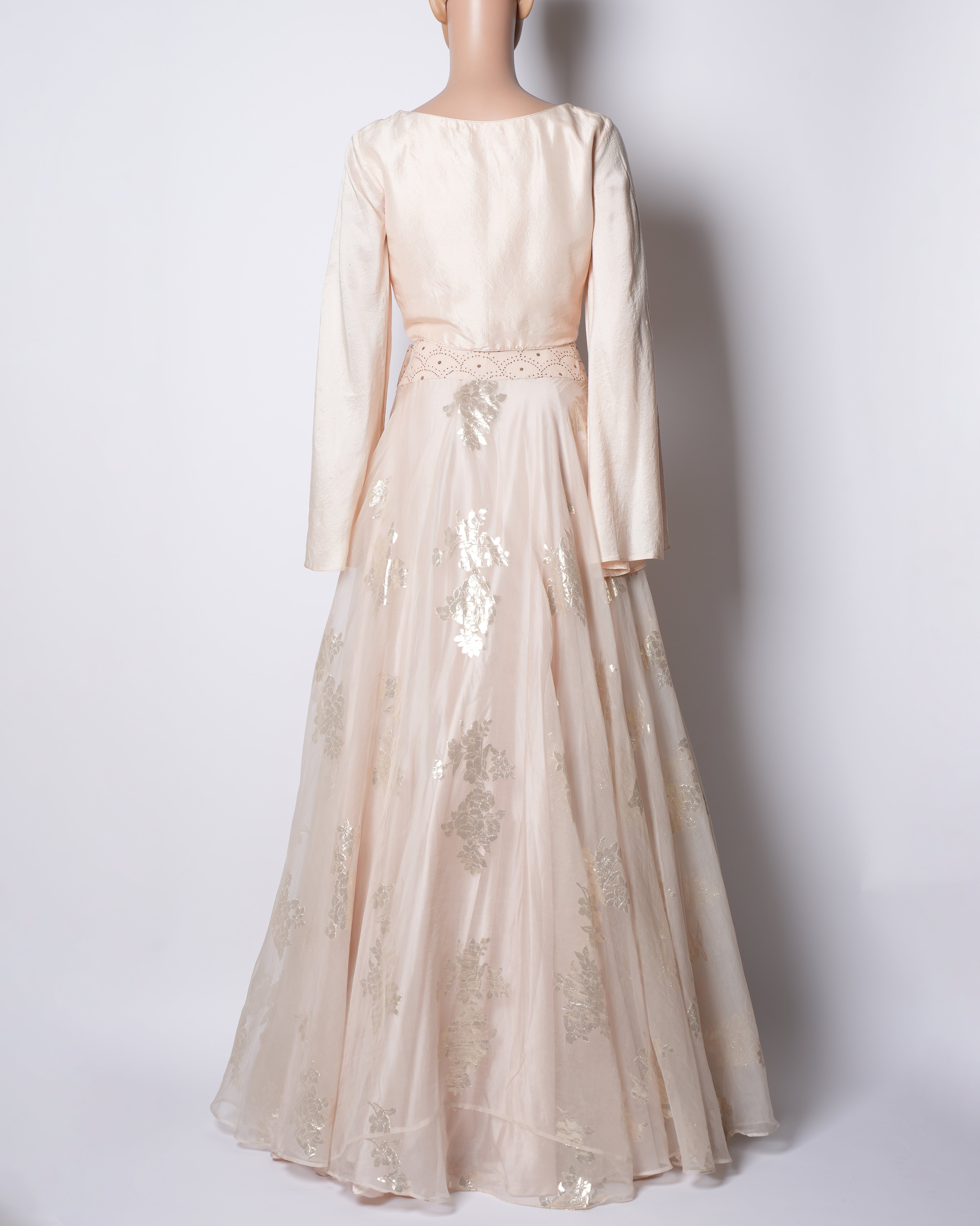 Matsya Lehenga Set In Peach