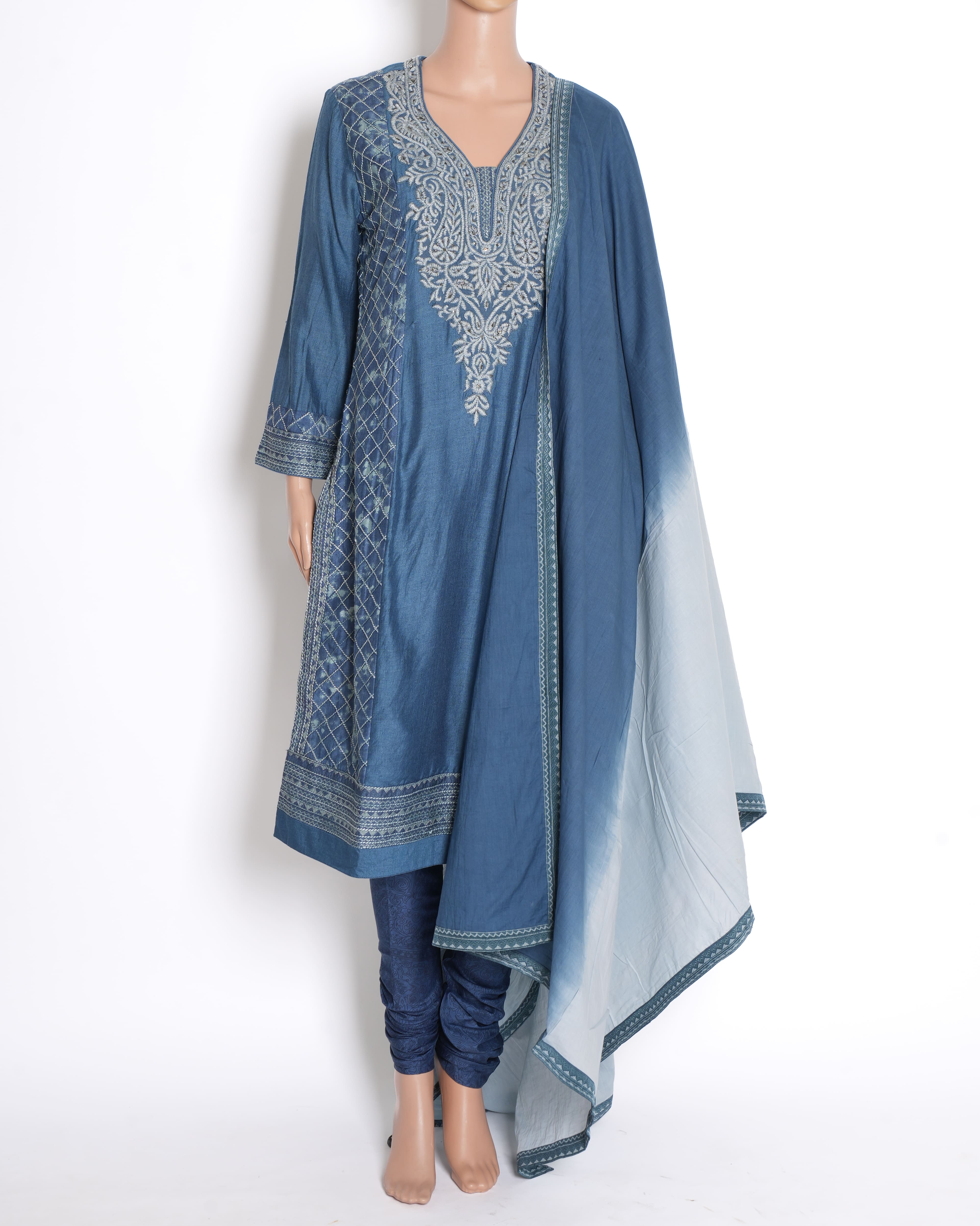 Ritu Kumar Set of 3 Kurta Set in Blue